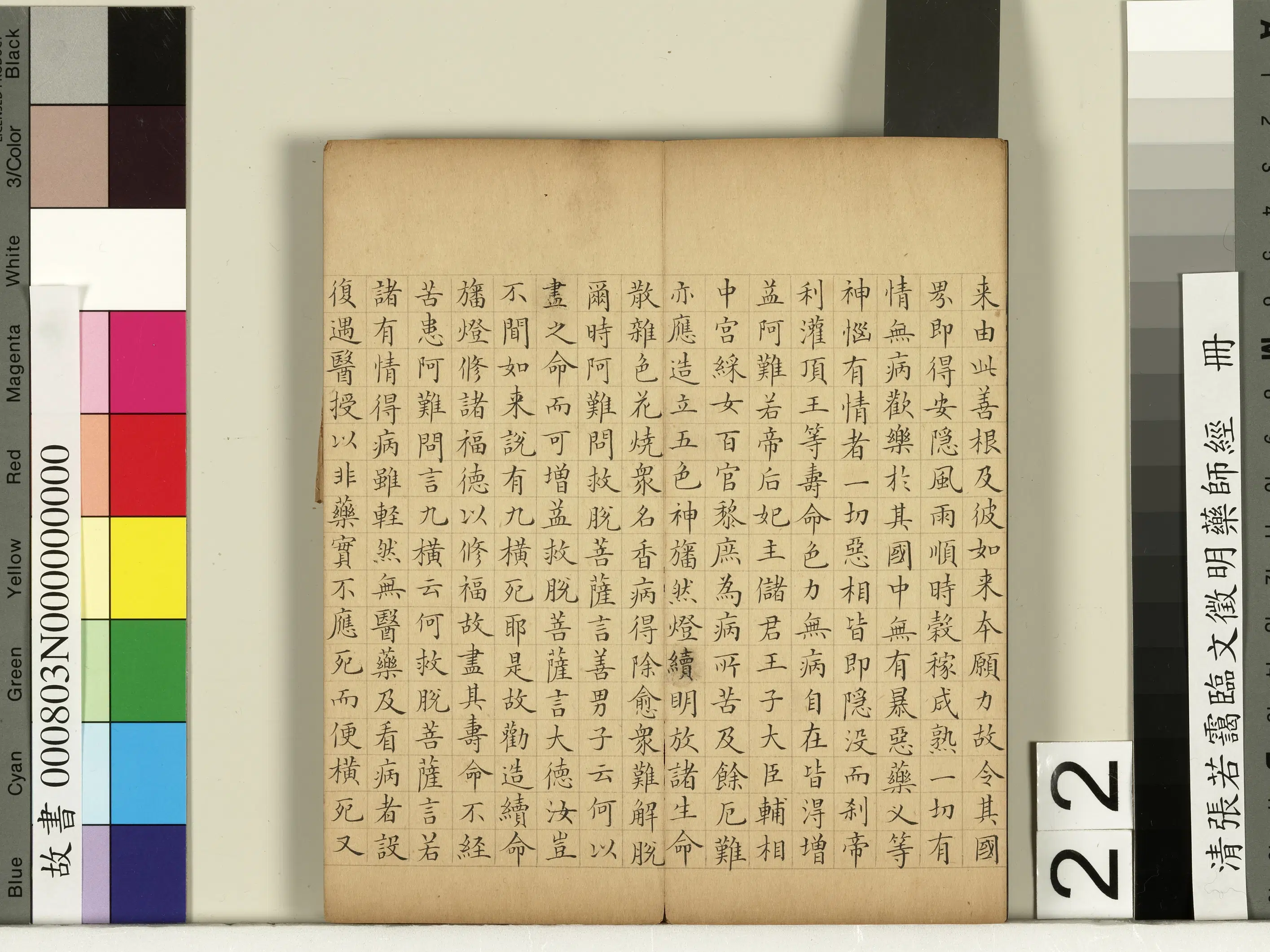 清代【张若霭】《临文征明药师经册》 第15张 清代【张若霭】《临文征明药师经册》 第15张