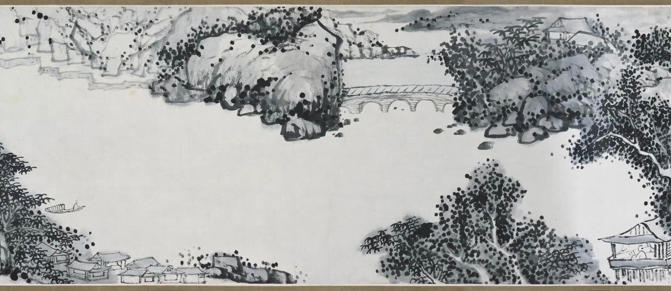 清代【梅清】《溪山闲适图卷》 第5张