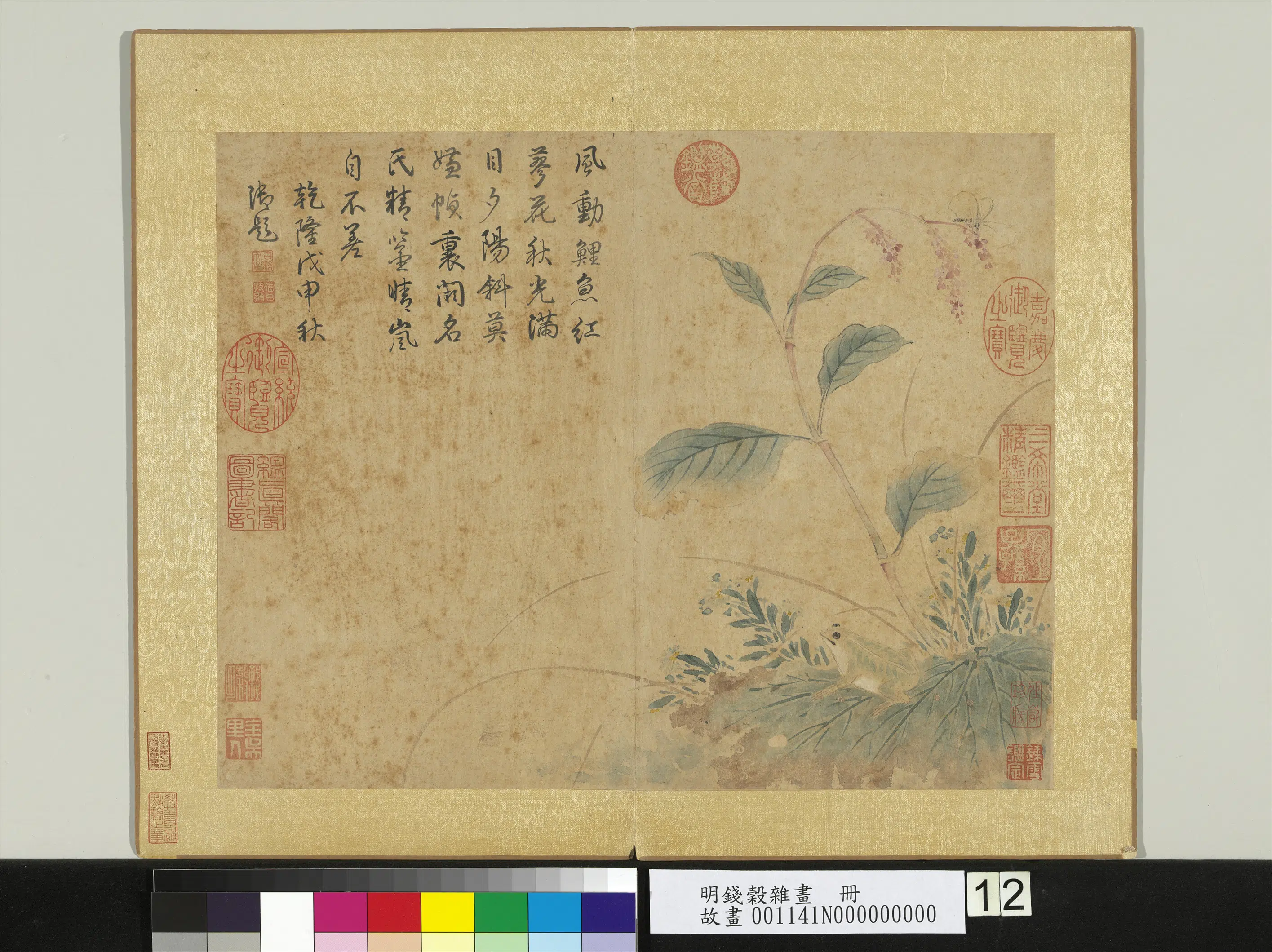 明朝【钱穀（谷）】《杂画册-蓼花残荷》