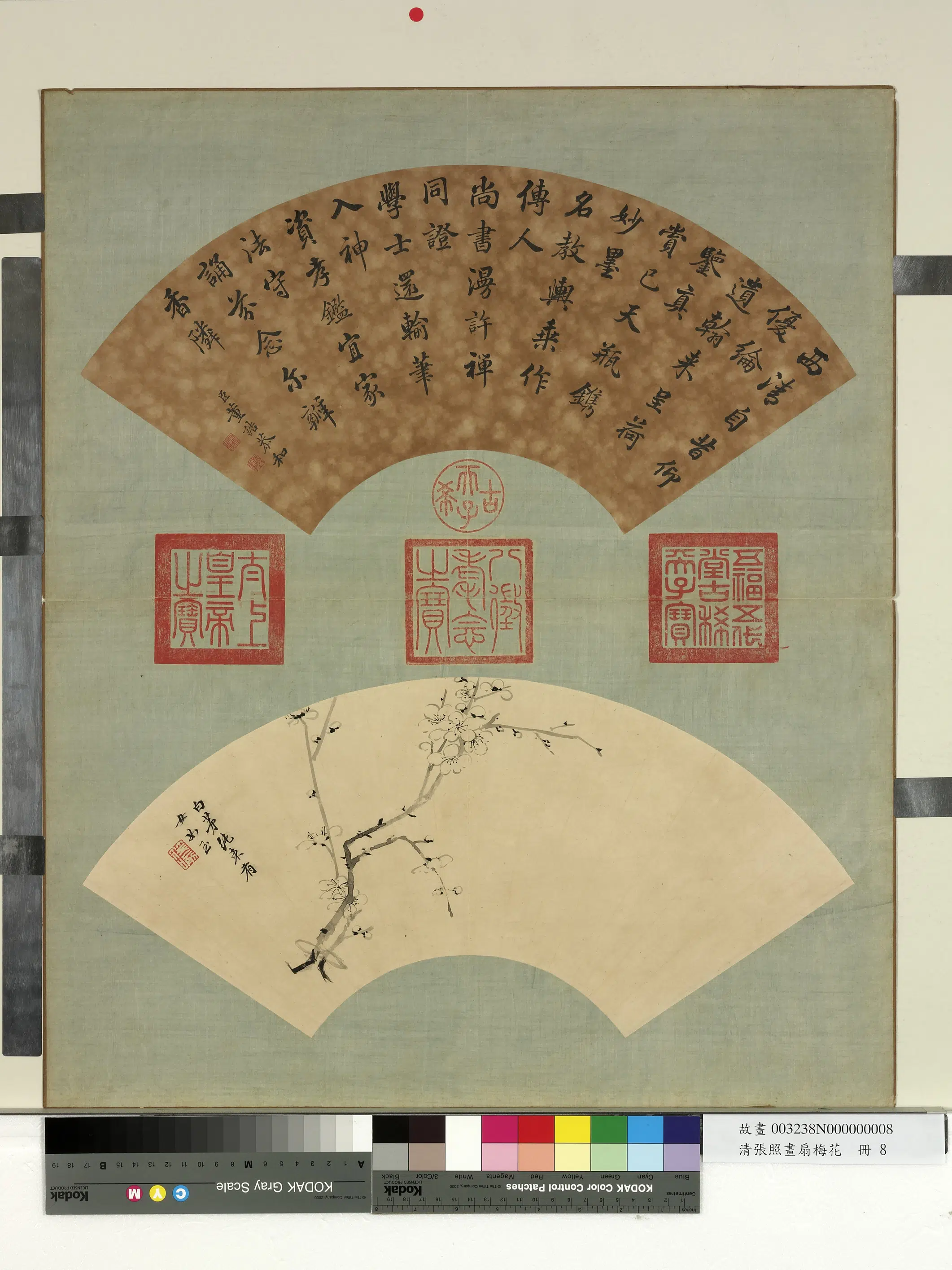 清代【张照】《画扇梅花册》 第7张 清代【张照】《画扇梅花册》 第7张
