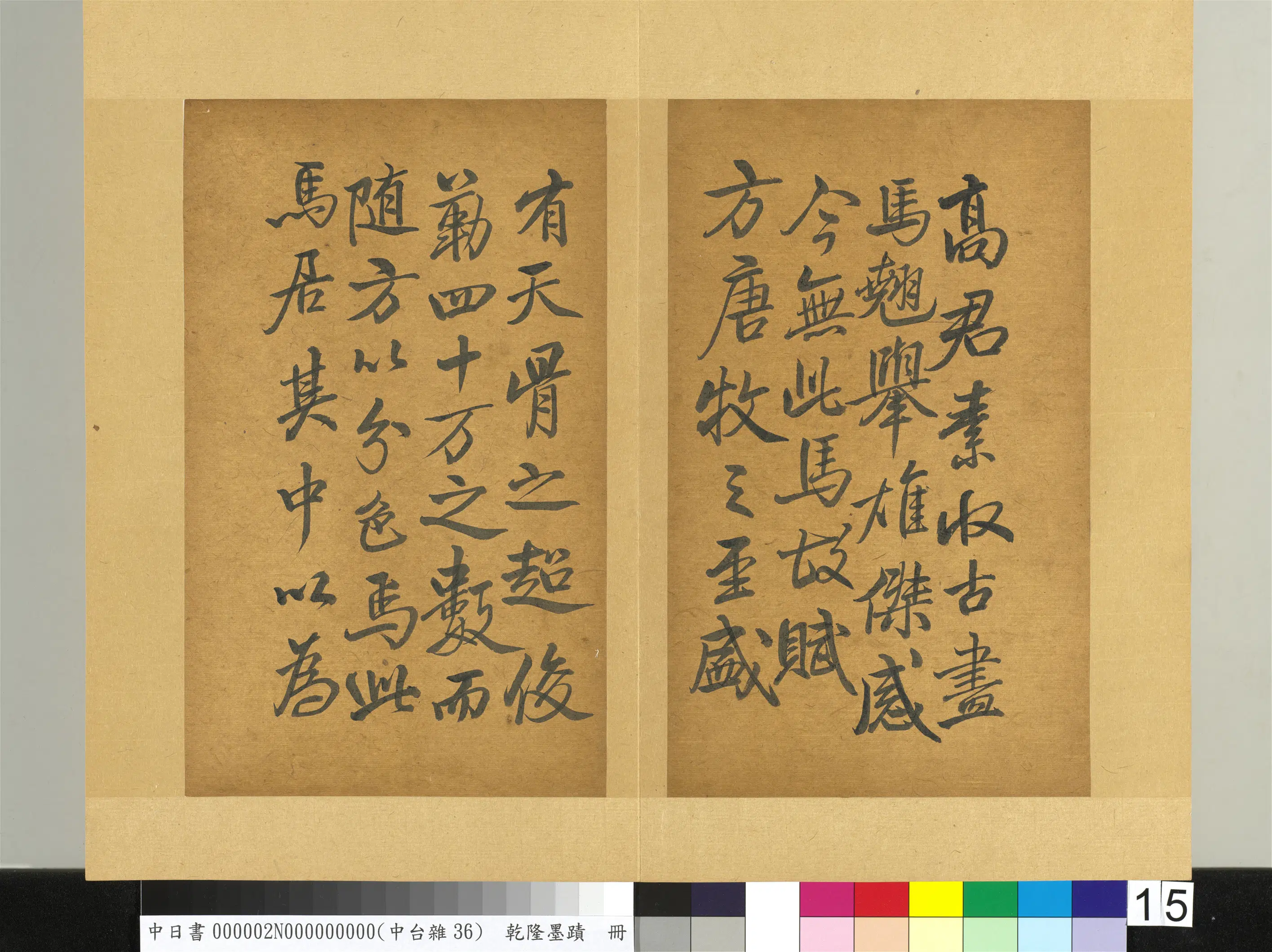 清代【爱新觉罗弘历-乾隆-清高宗】《乾隆墨迹(二)册》 第8张 清代【爱新觉罗弘历-乾隆-清高宗】《乾隆墨迹(二)册》 第8张