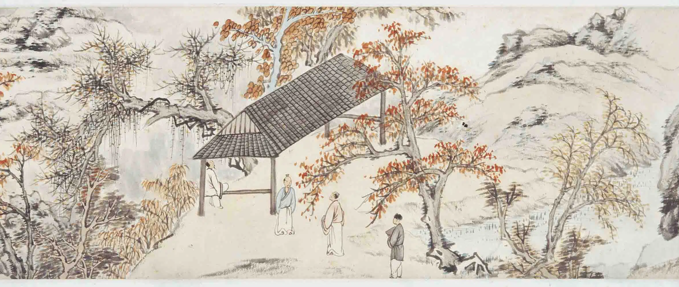 清代【萧云从】《四时山水卷》 第11张 清代【萧云从】《四时山水卷》 第11张