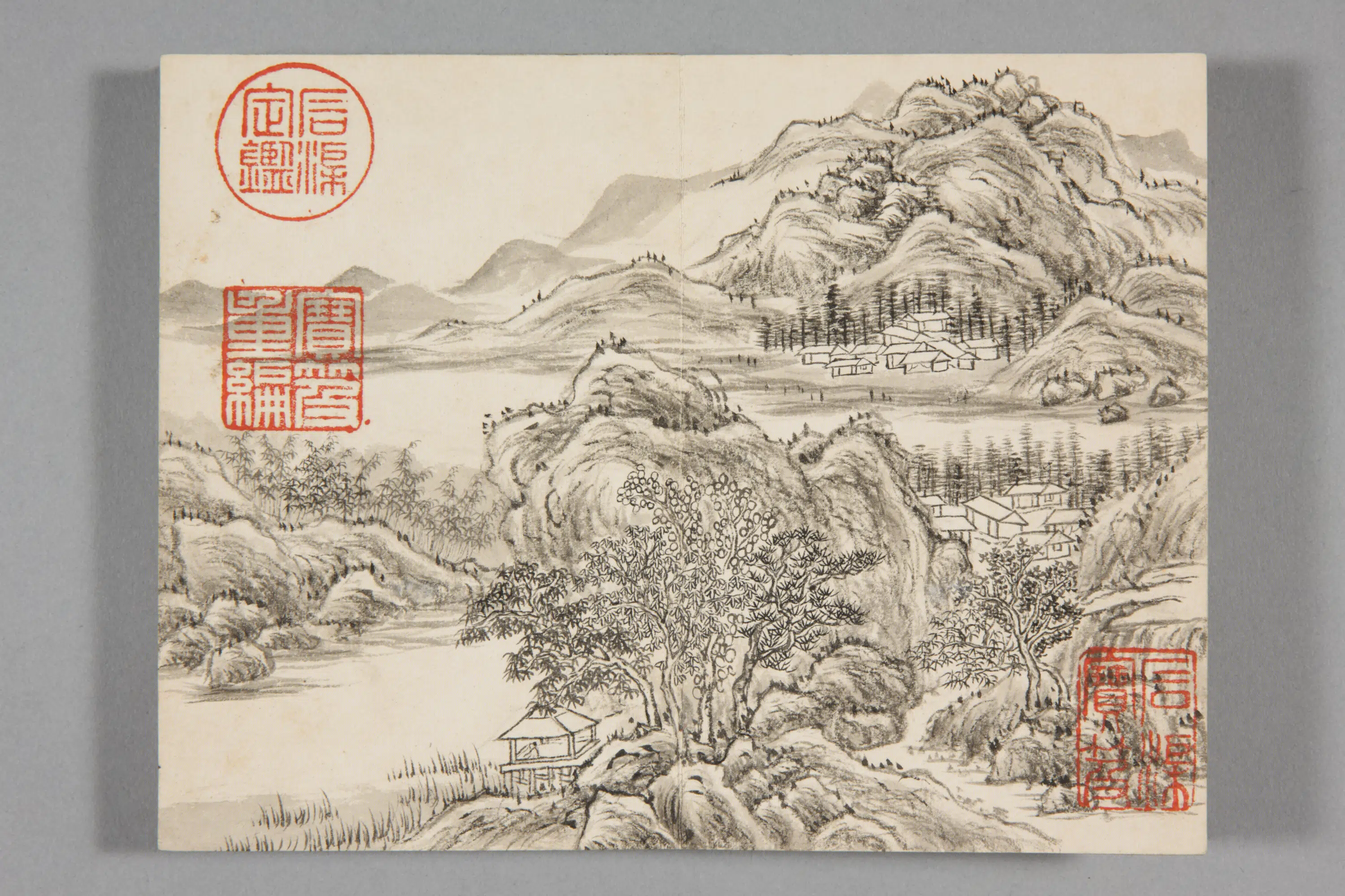 清代【董邦达】《山水册-2（8开）》