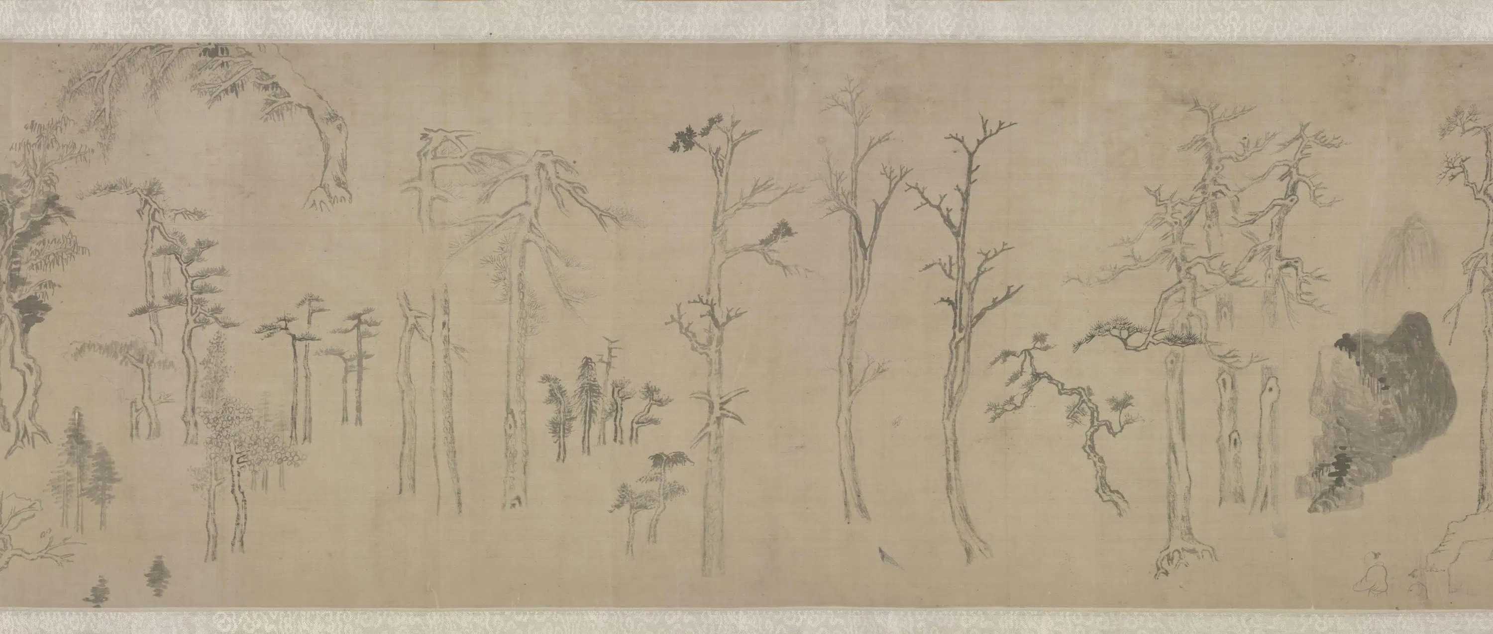 明朝【董其昌】《集古树石画稿卷》 第7张