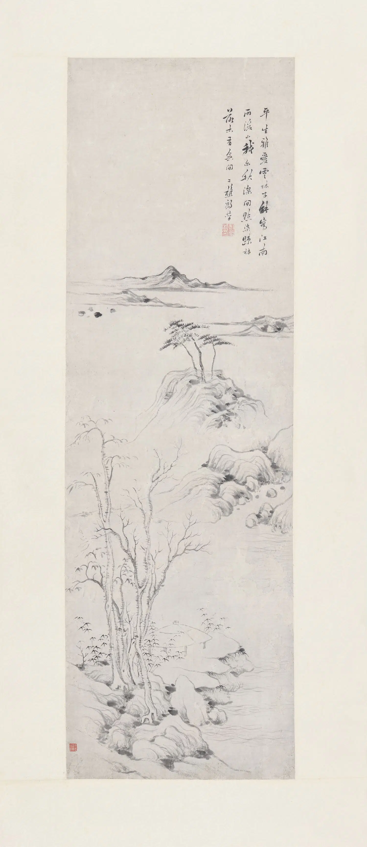 清朝【黎简】《山水立轴-2》