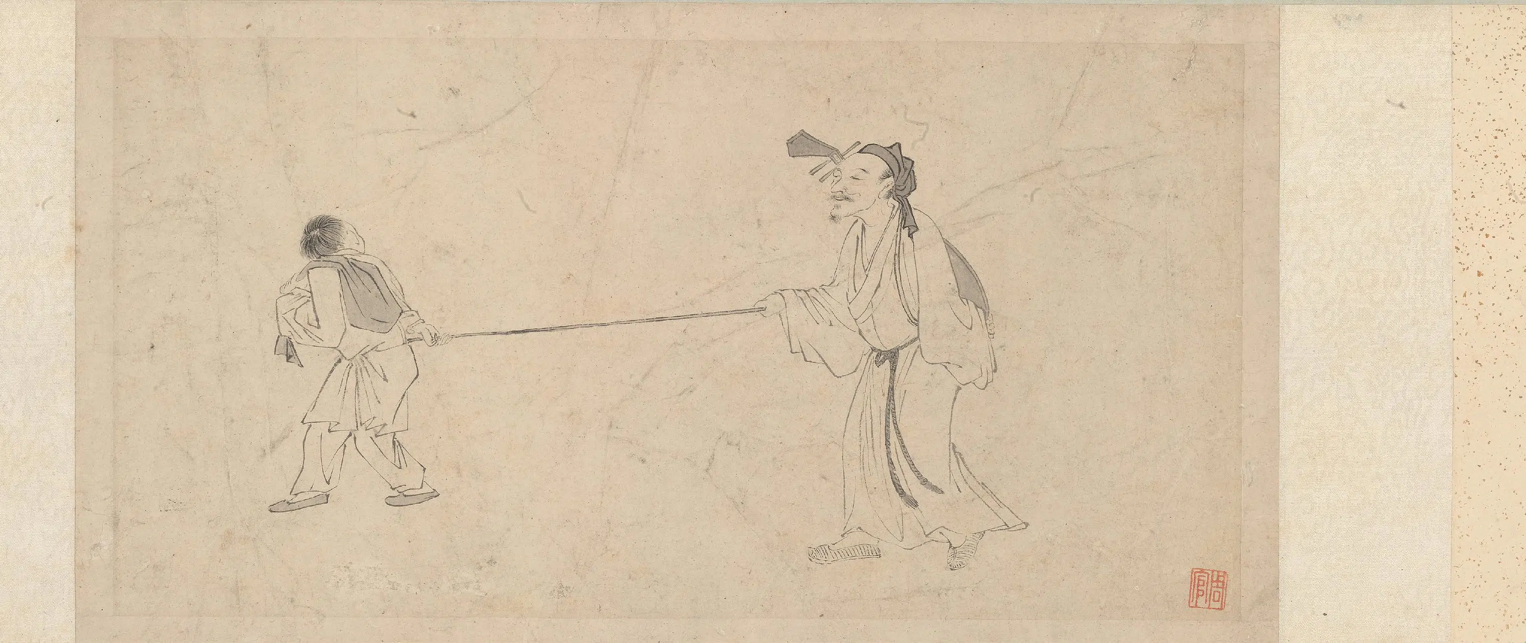 明朝【周官】《莲花落图卷》 第4张
