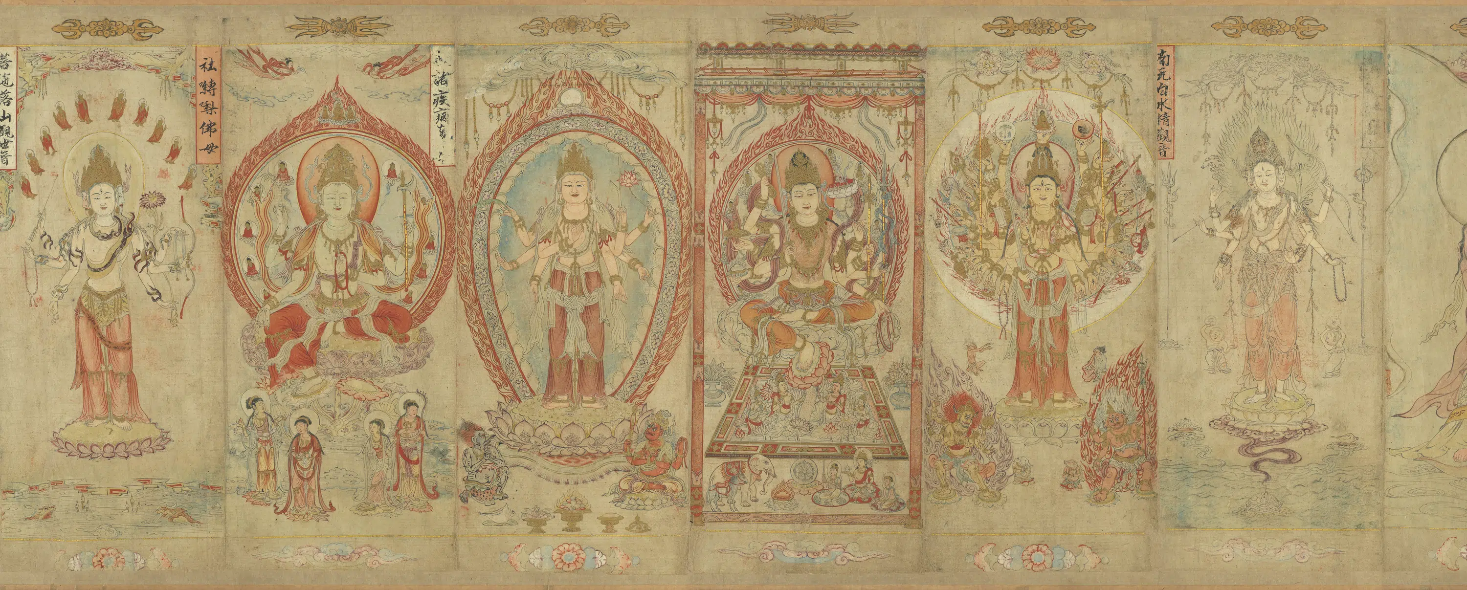 南宋【张胜温】《宋时大理国描工-画梵像卷》 第2张