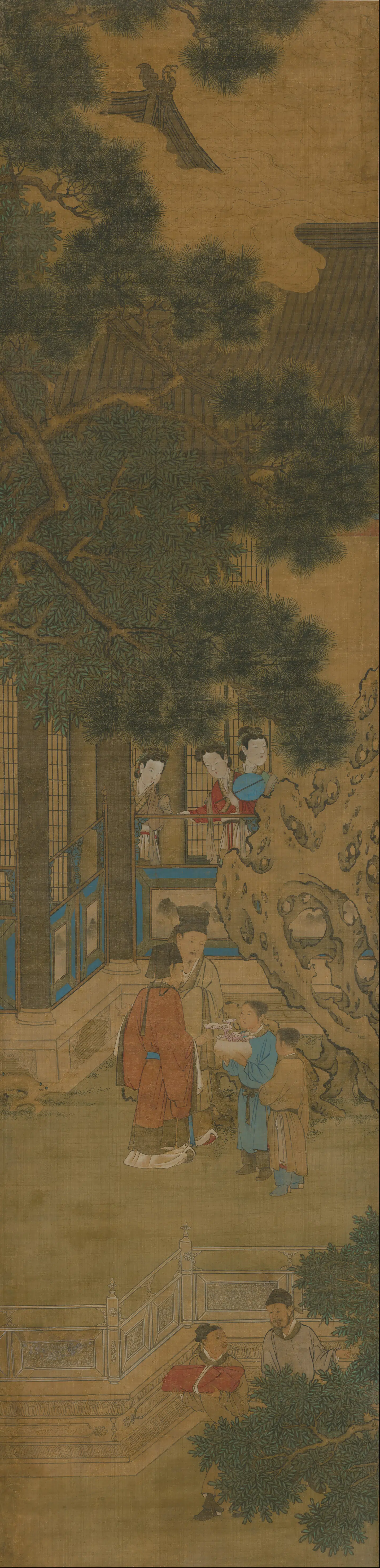 清代【萧晨】《昼锦堂图通景屏》 第10张 清代【萧晨】《昼锦堂图通景屏》 第10张
