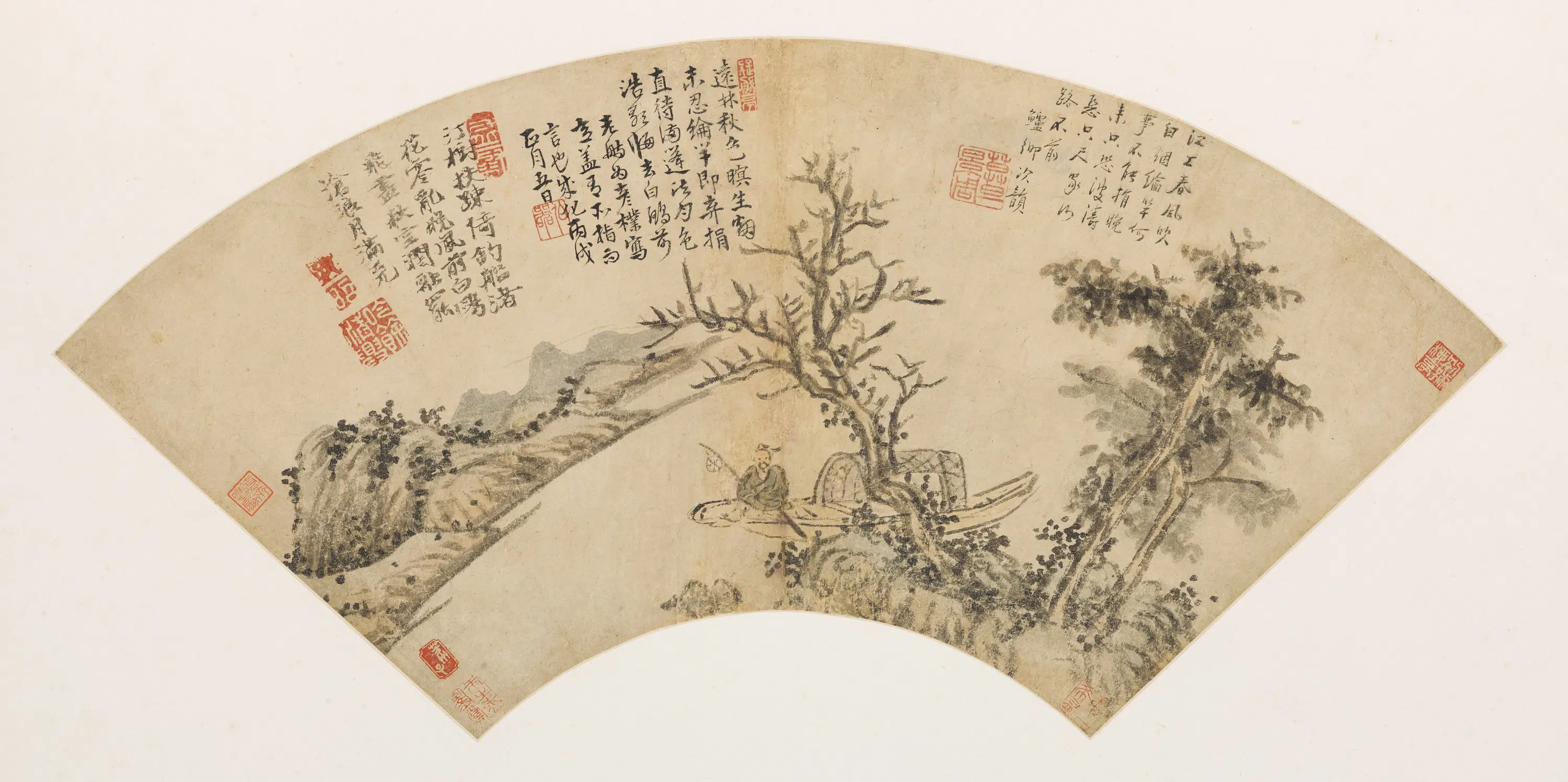 明朝【李日华】《等画扇集册》
