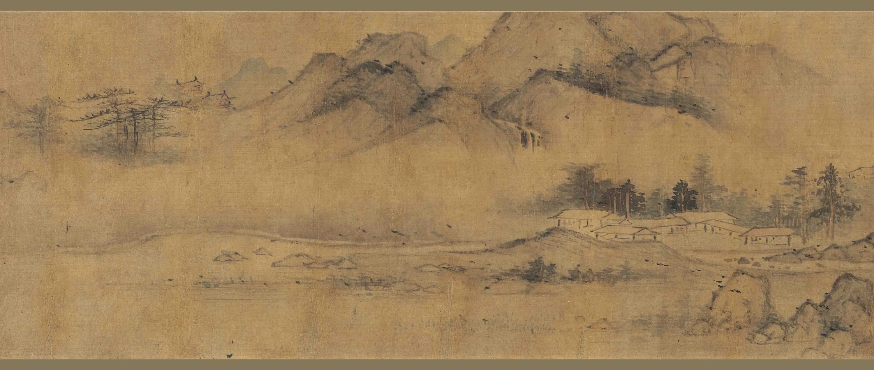 明朝【蓝瑛】《仿大痴山水卷》 第2张