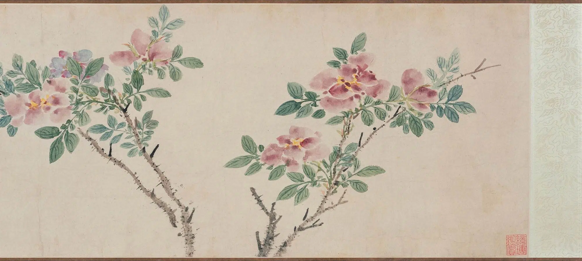 明朝【孙克弘】《花卉图卷》 第9张 明朝【孙克弘】《花卉图卷》 第9张