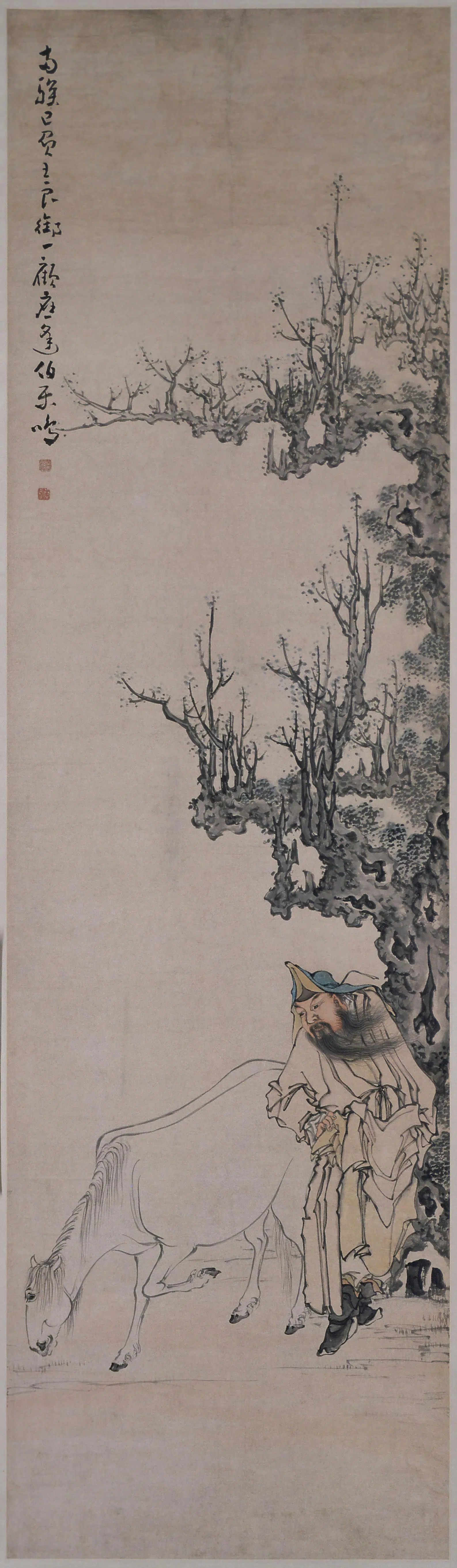 清代【黄慎】《伯乐相马图轴》