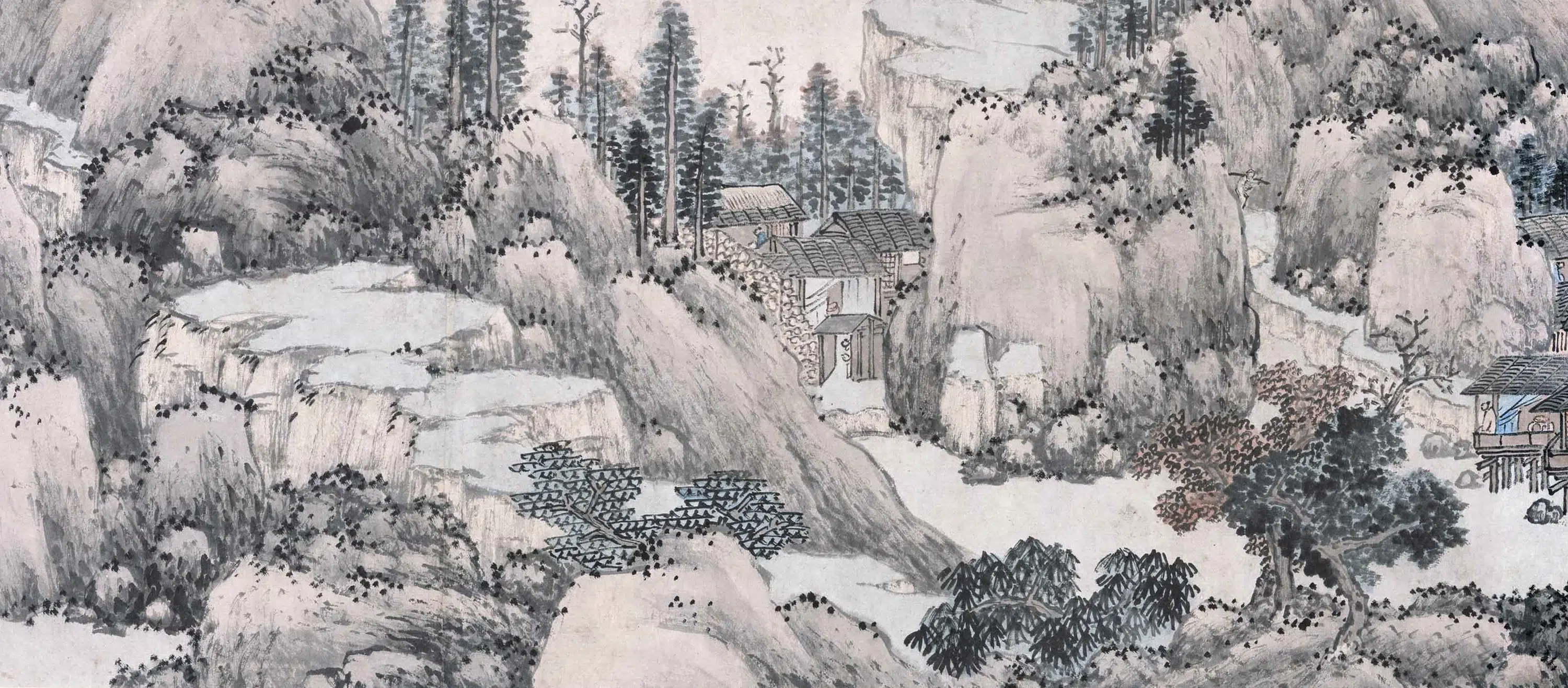 明朝【沈周】《吴中山水卷》 第7张