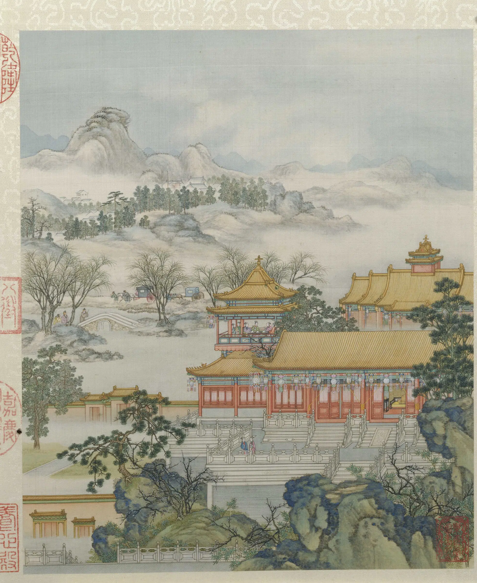 清代【陈枚】《山水楼阁图册十二开》 第6张