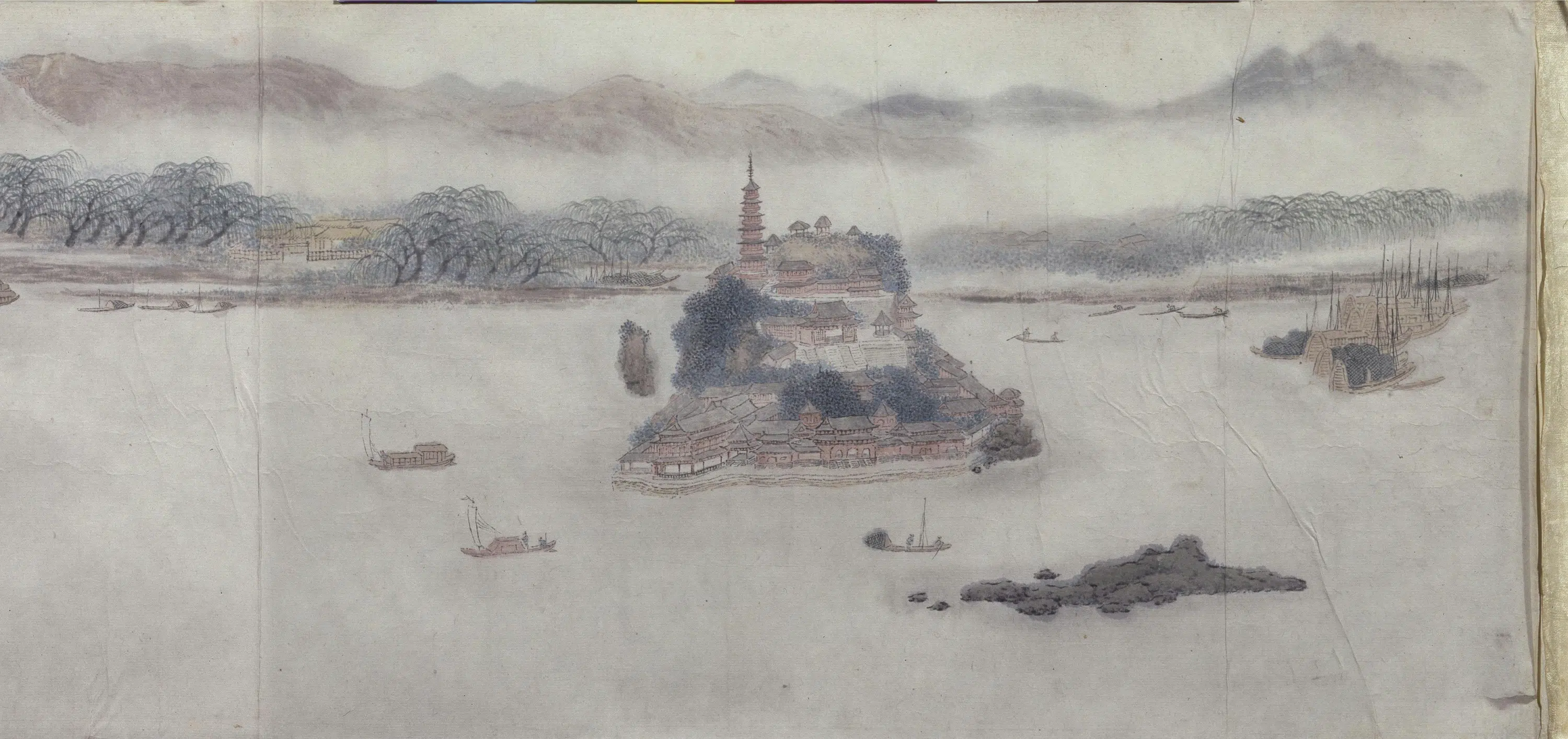 清代【张崟】《京口三山图卷》 第4张 清代【张崟】《京口三山图卷》 第4张