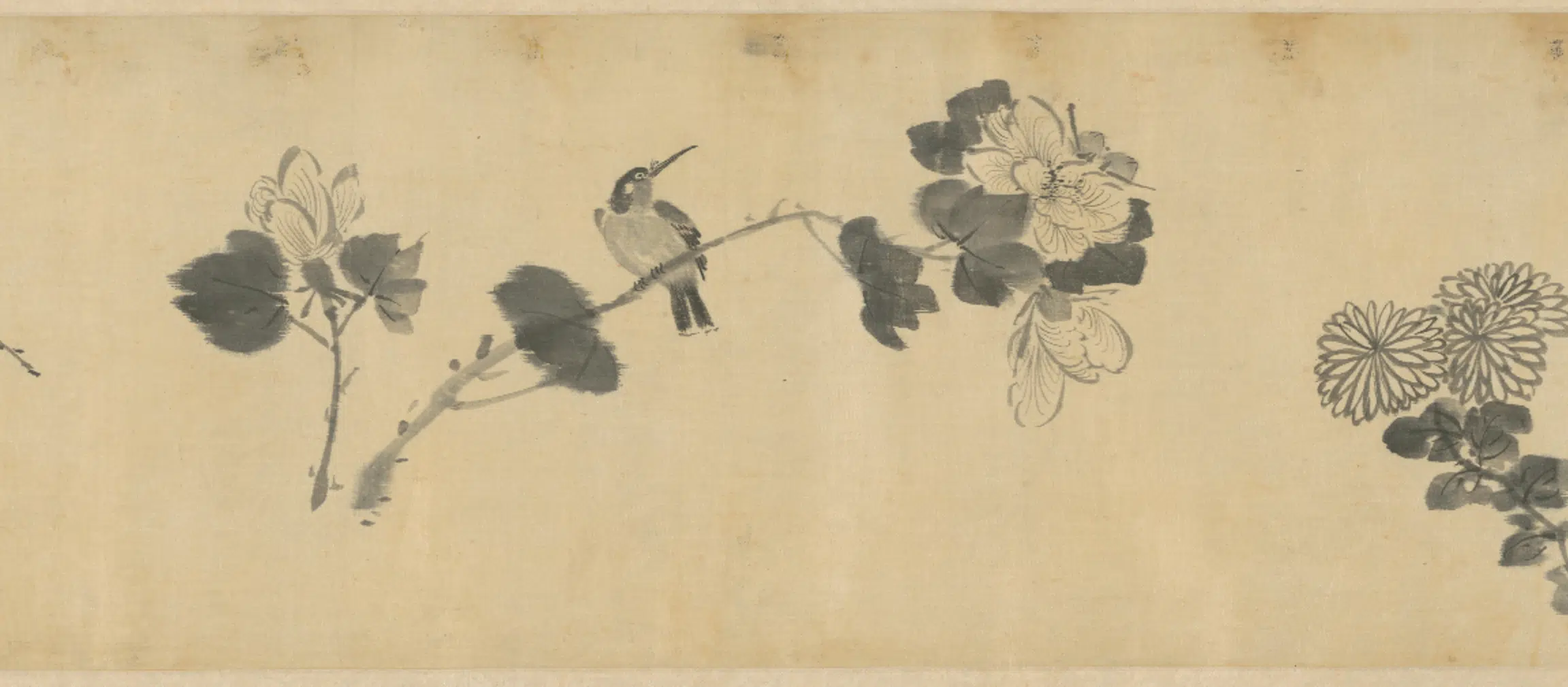 明朝【李因】《花鸟图卷》 第2张