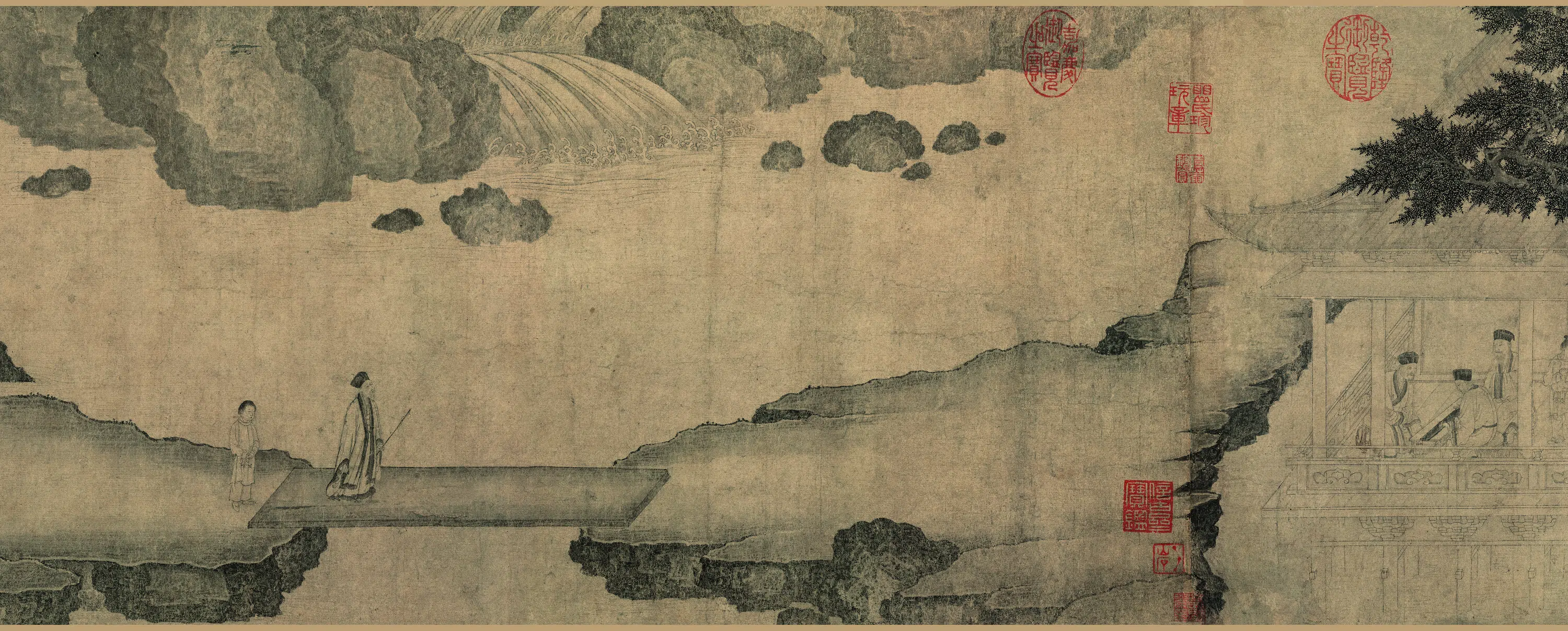 北宋【李公麟】《商九老图卷》 第15张