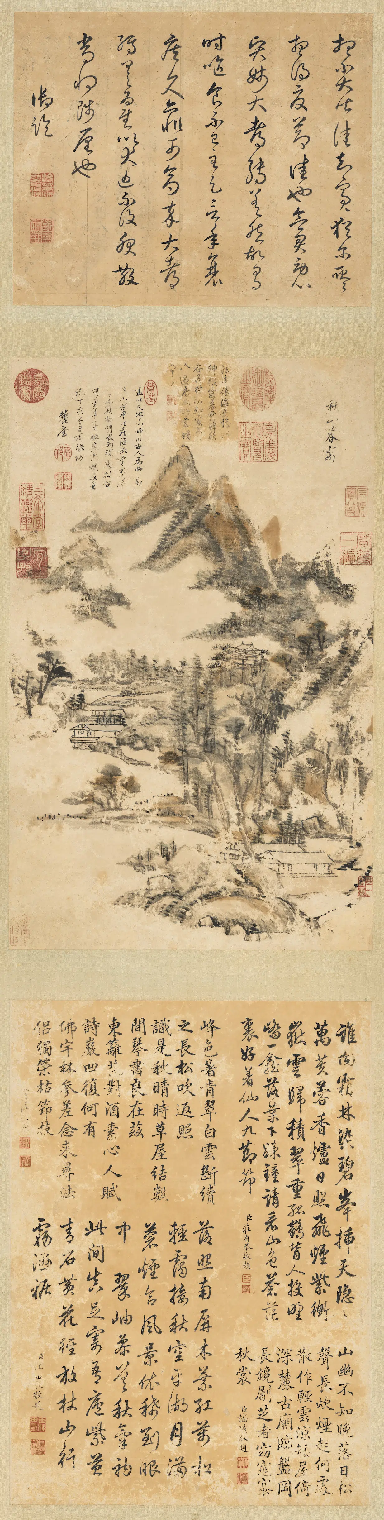 清代【王原祁】《画山水图轴-12》
