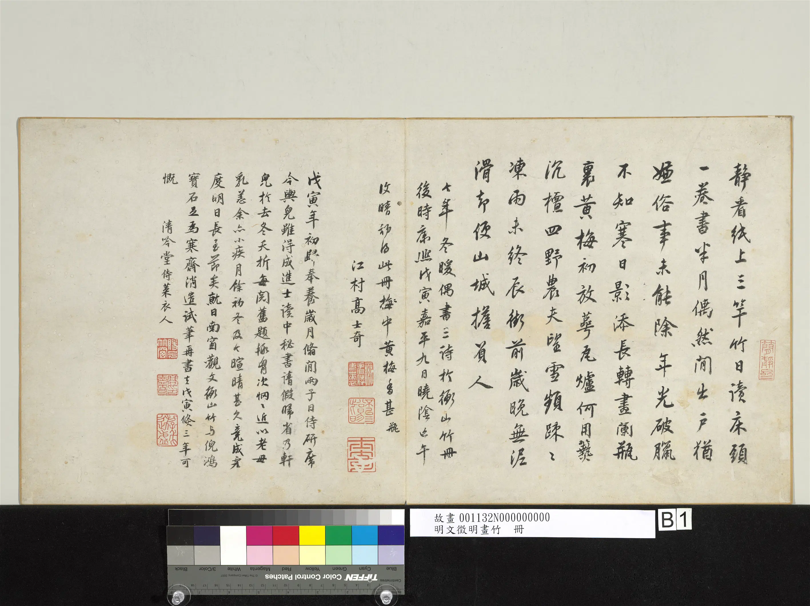明朝【文征明徵明】《画竹册》 第1张