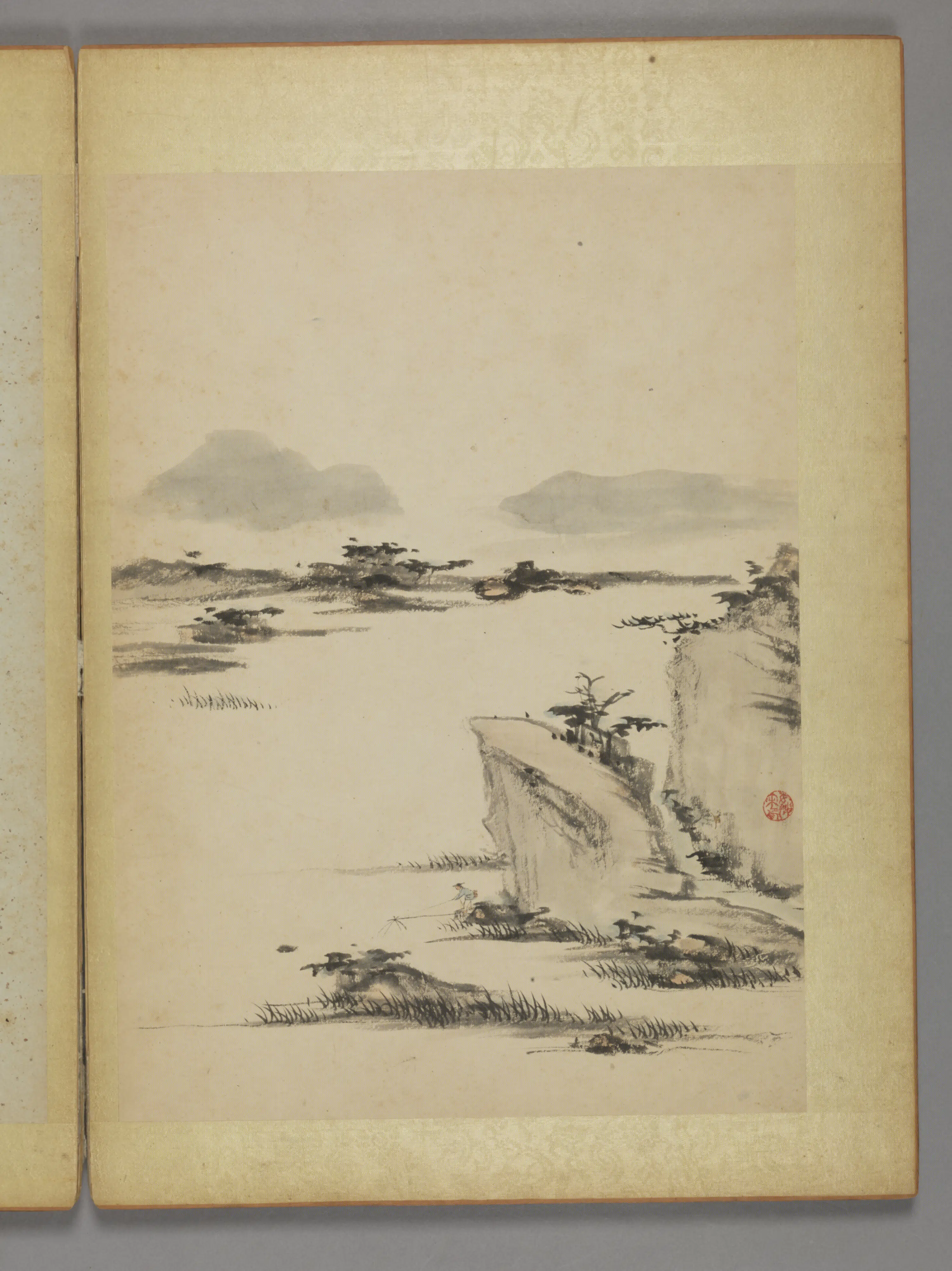 清代【姚宋】《山水图册（5开）》 第2张