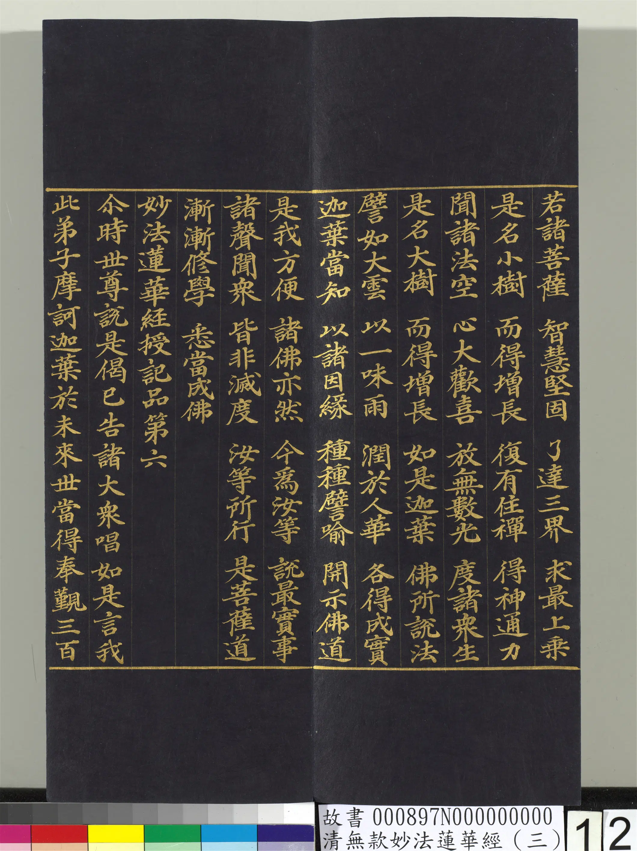 《无款妙法莲华经（三）册》 第3张