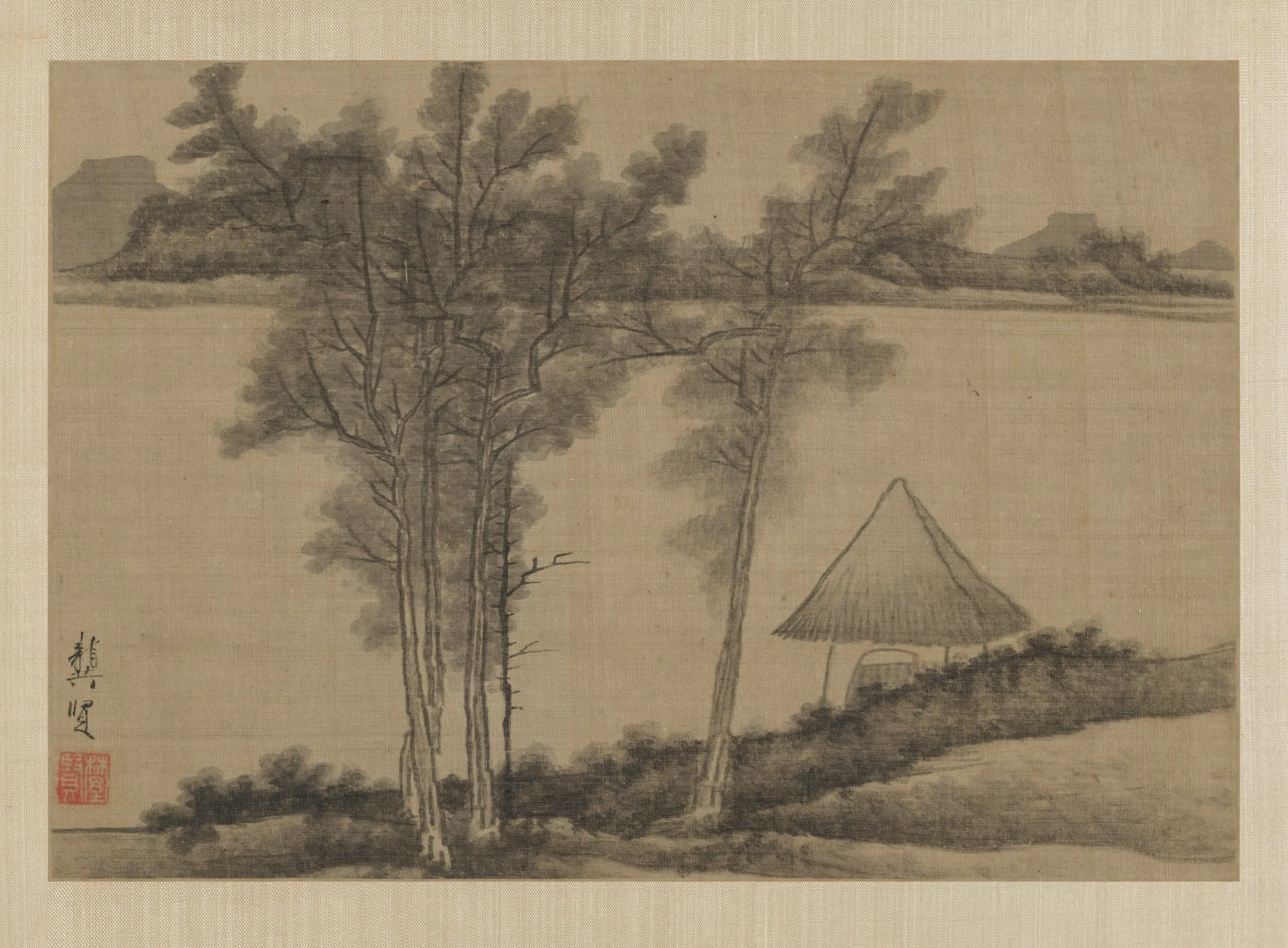 清代【龚贤】《等金陵画家集画合册》