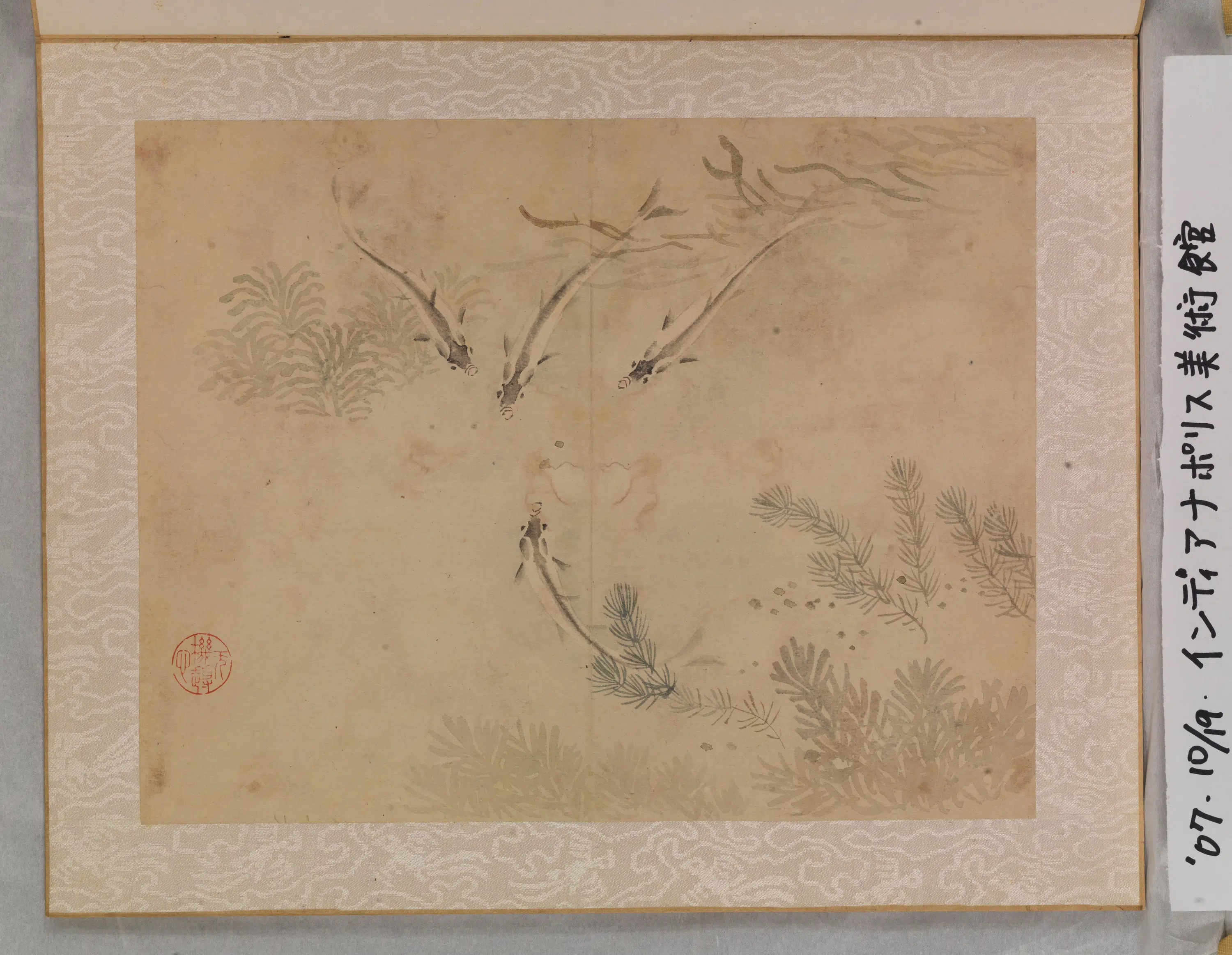 清代【余省】《花卉鱼虫册（八开）》 第5张