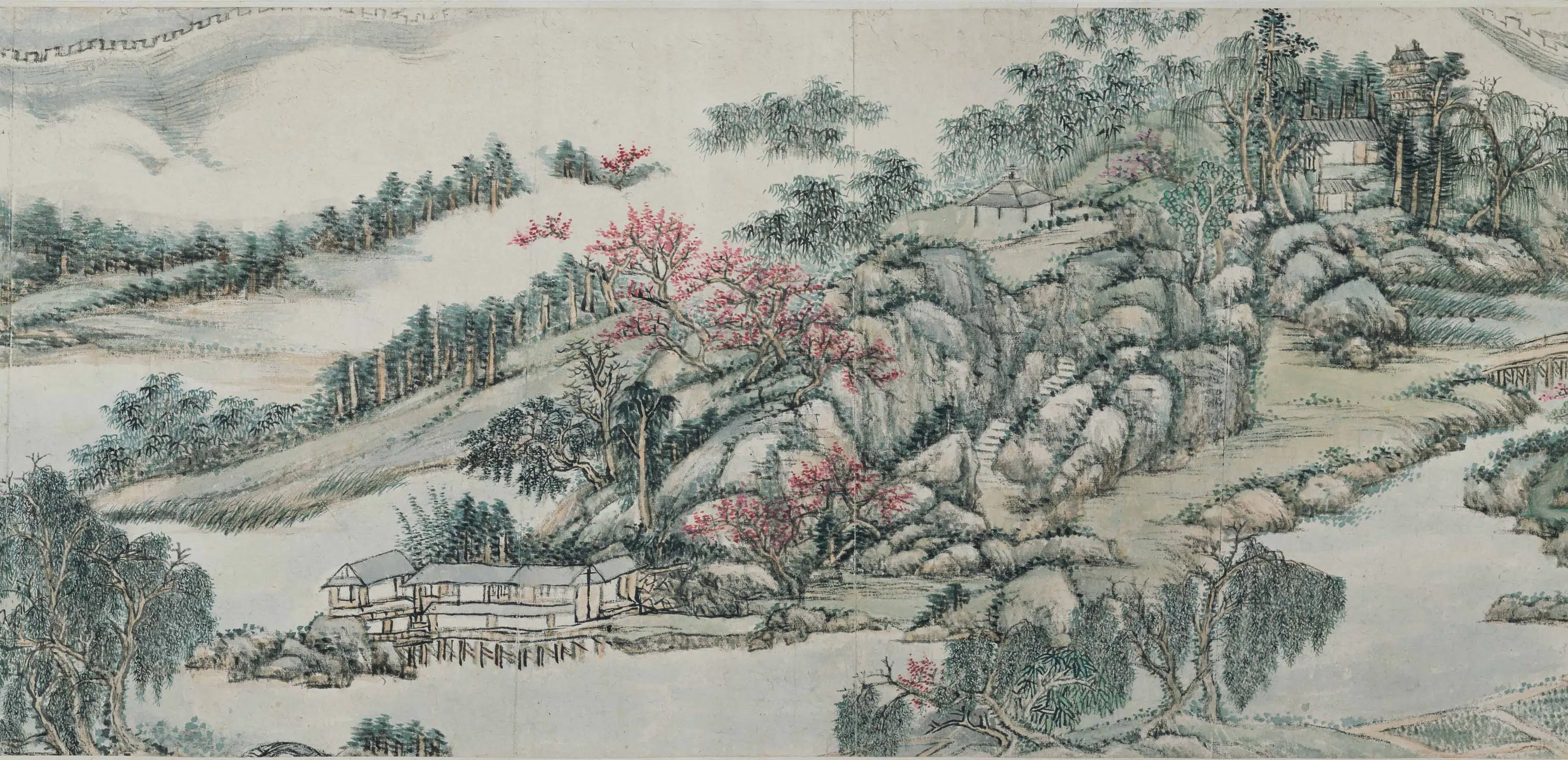 清代【王原祁】《沧浪亭诗画卷》 第3张 清代【王原祁】《沧浪亭诗画卷》 第3张
