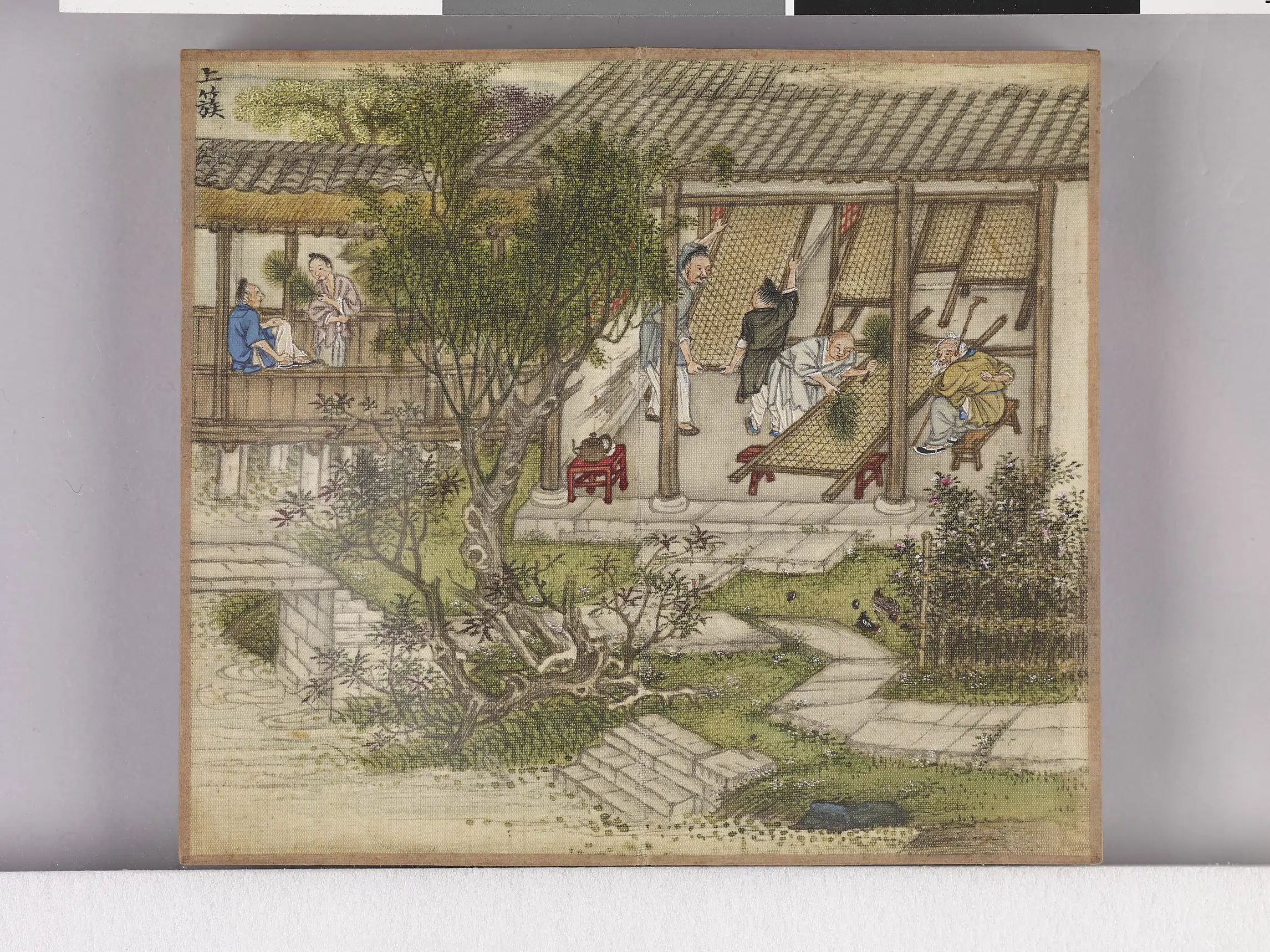 【佚名】《耕织图诗「织二」拓本》 第15张 【佚名】《耕织图诗「织二」拓本》 第15张