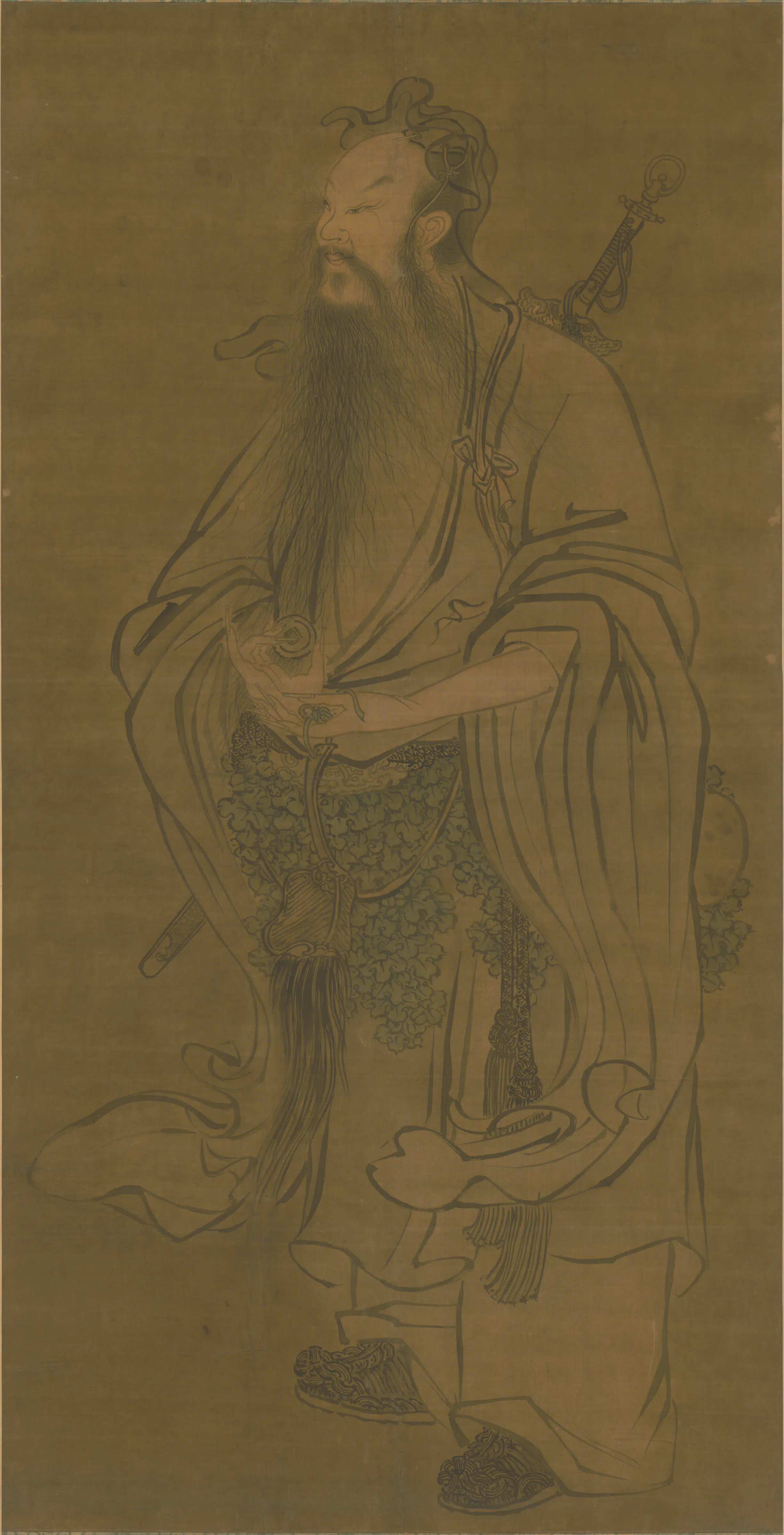 明朝【明人】《画吕喦像轴》 第1张