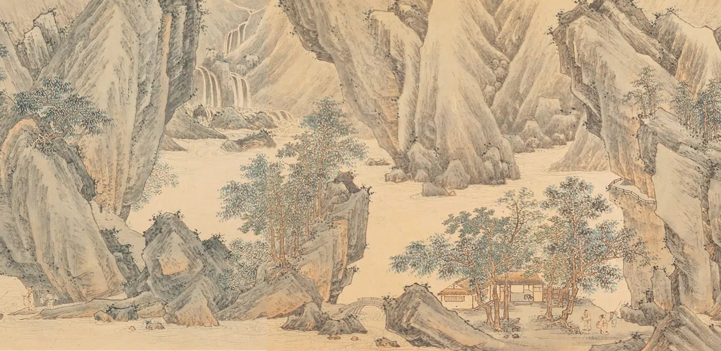 清代【吴宏】《清江行旅图卷》 第2张 清代【吴宏】《清江行旅图卷》 第2张