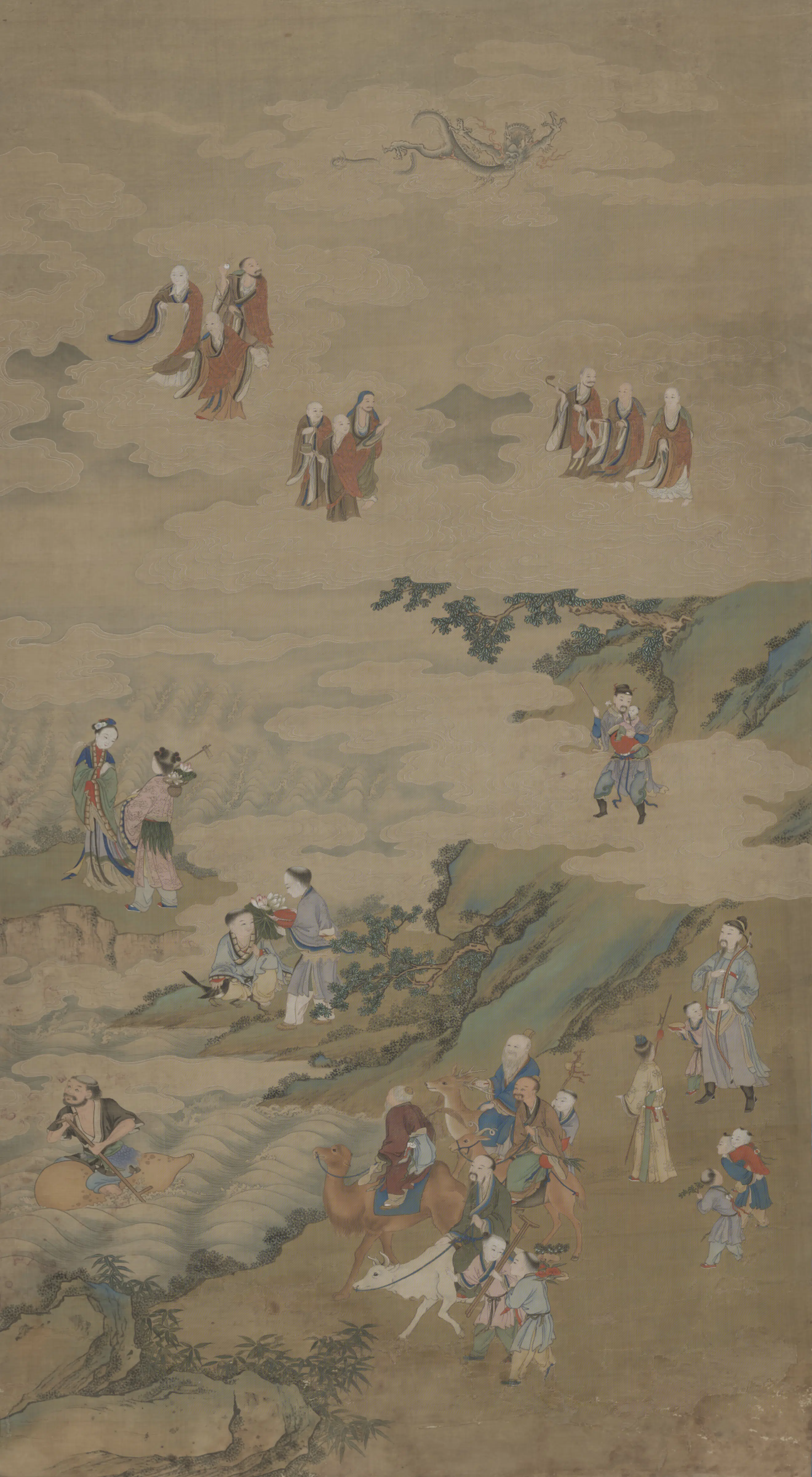 清代【清人】《群仙祝寿贴落-1》 第1张 清代【清人】《群仙祝寿贴落-1》 第1张