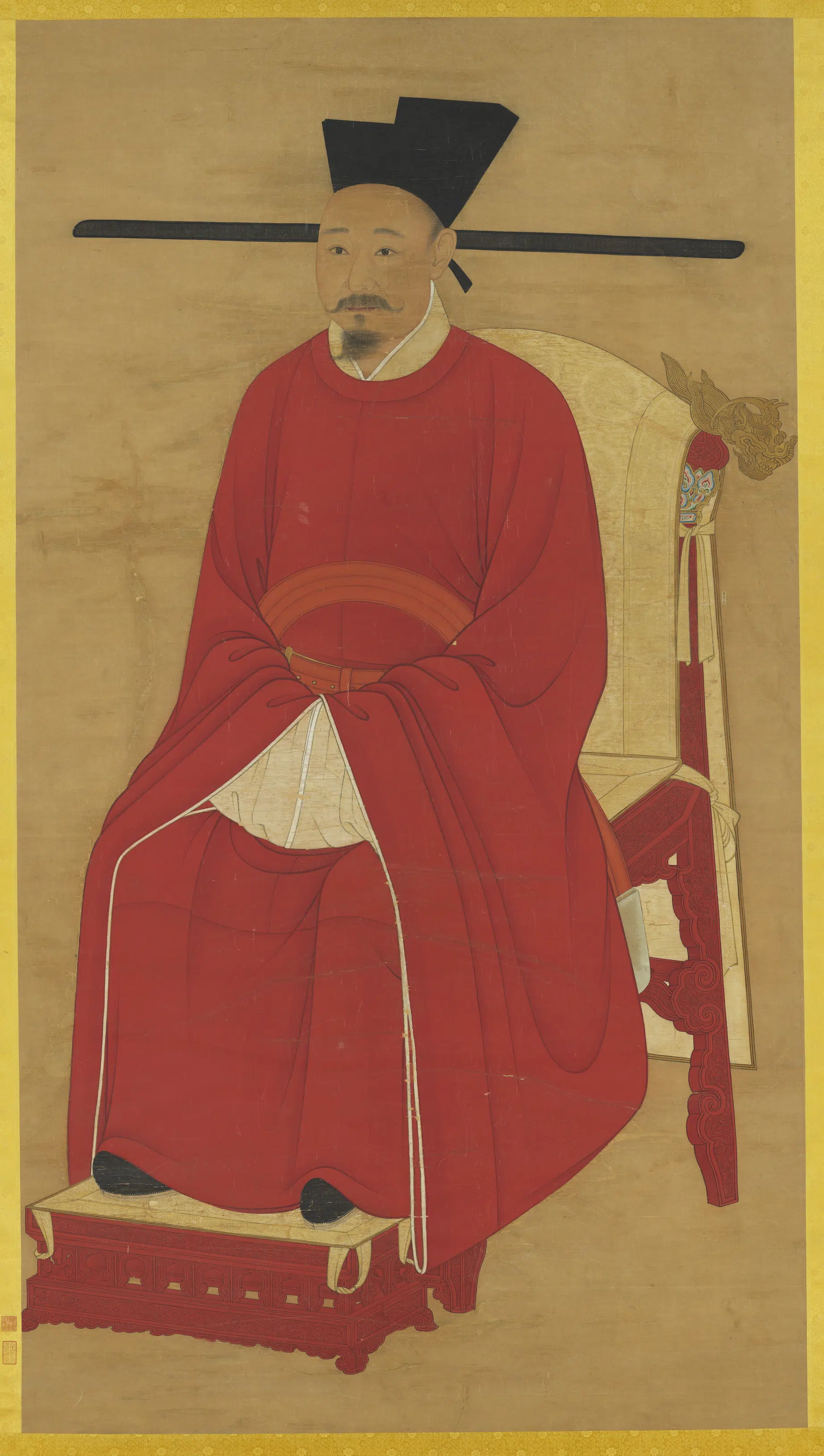 宋代《宋孝宗坐像图轴》