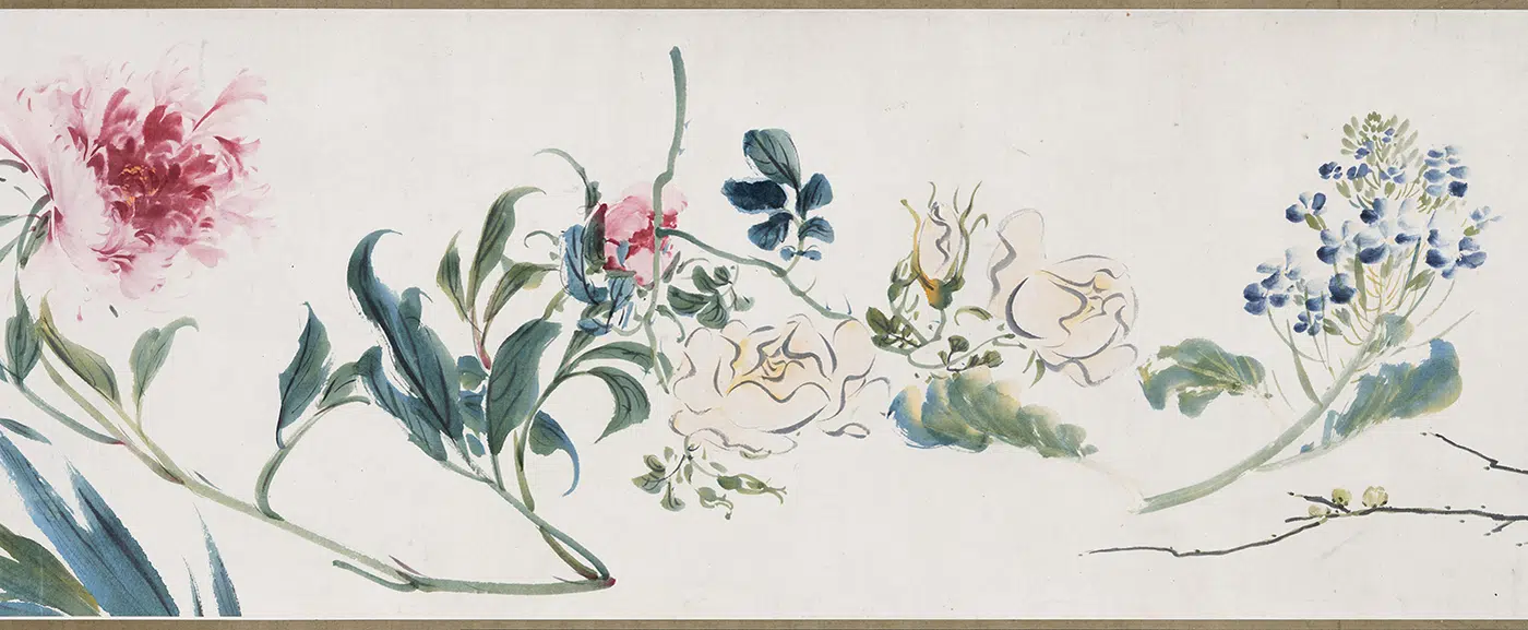 清代【袁江】《花卉图卷》 第4张