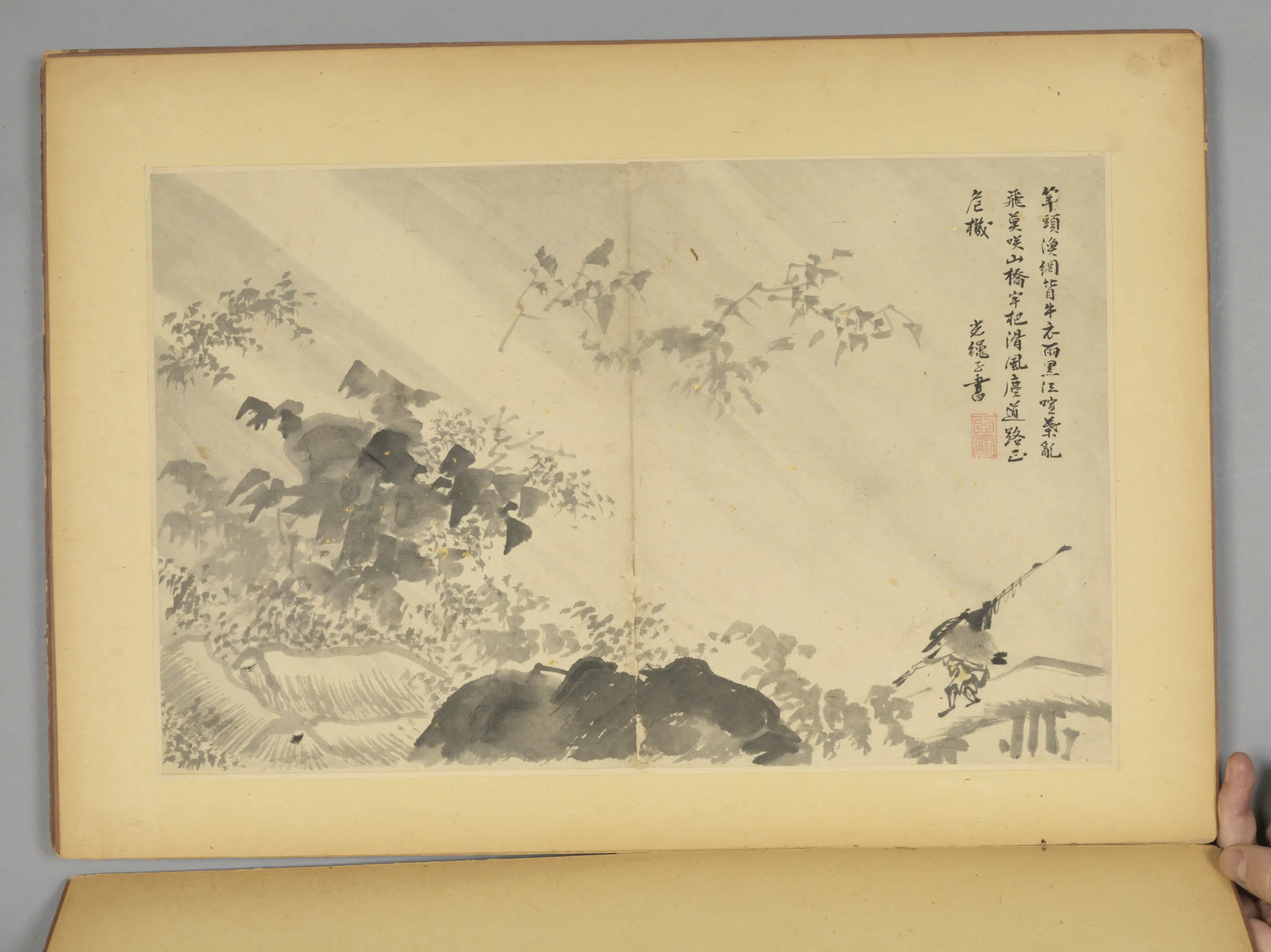 明朝【毛复光】《花卉人物册》 第10张 明朝【毛复光】《花卉人物册》 第10张