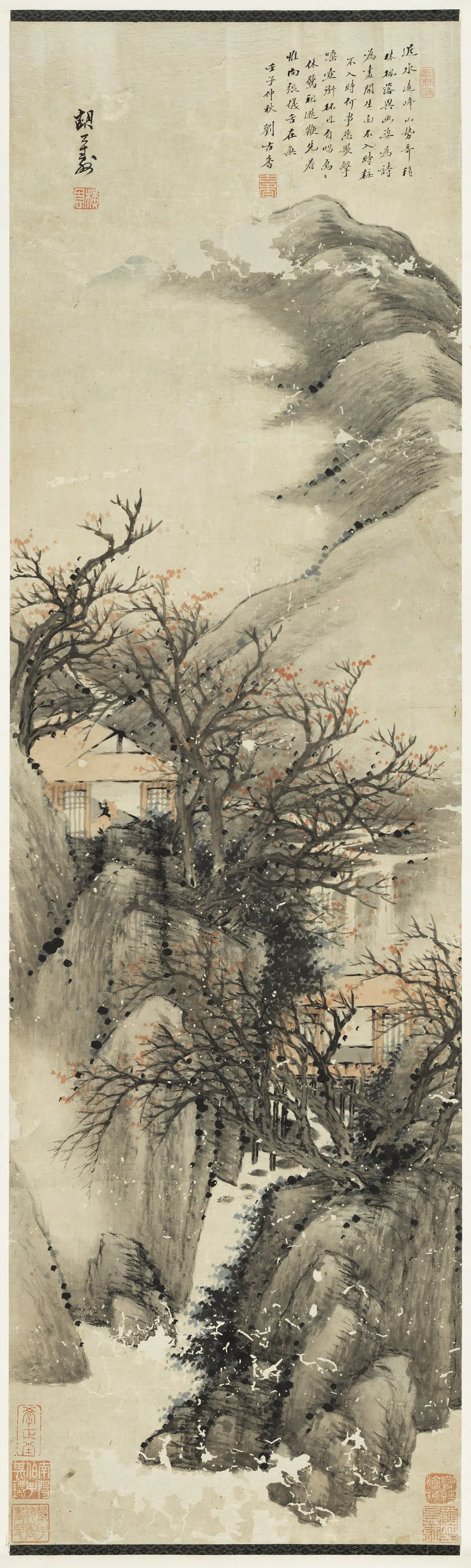 清代【胡远】《山水图轴》