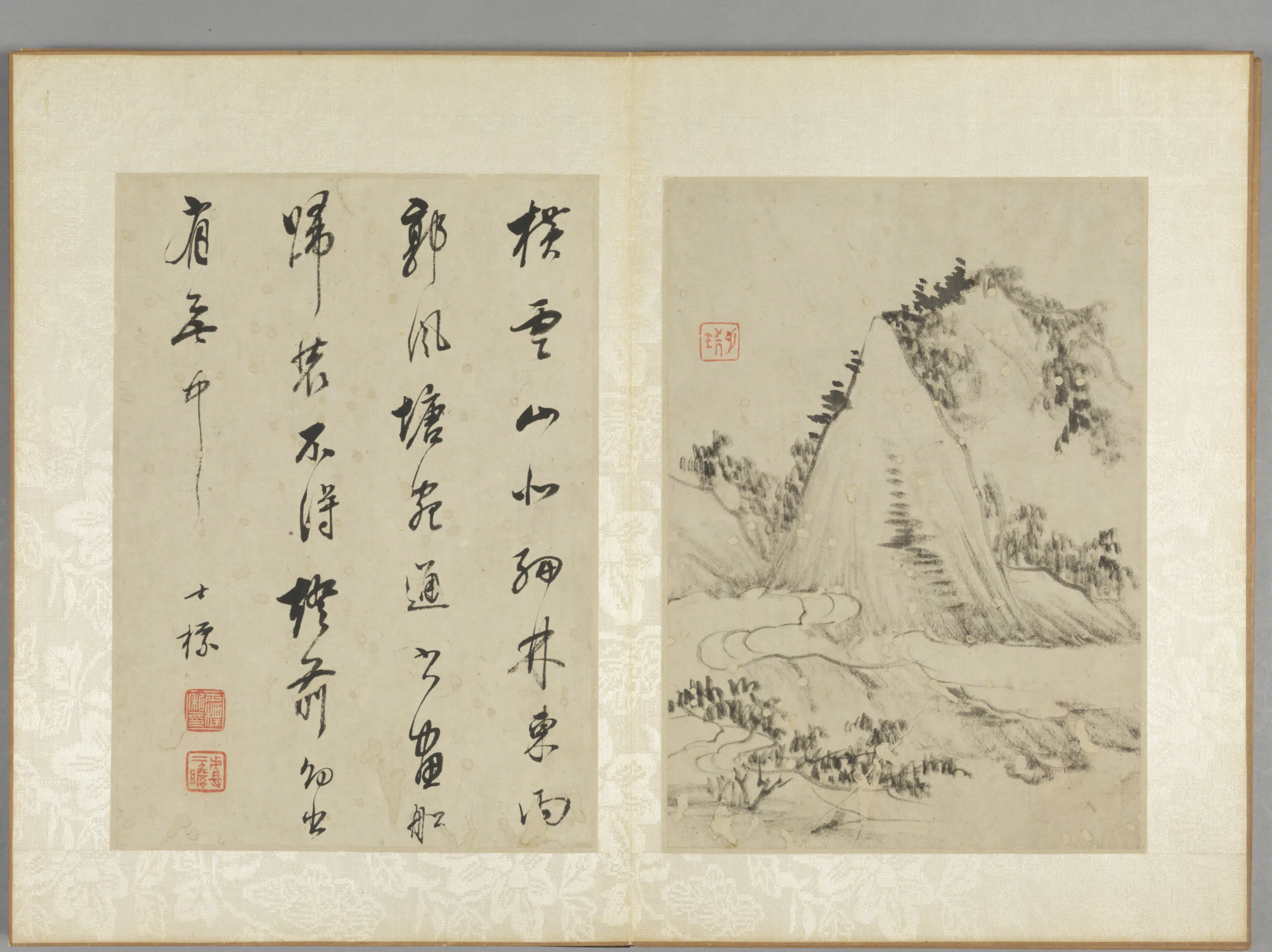 清代【汪之瑞】《山水册（9开）》 第6张