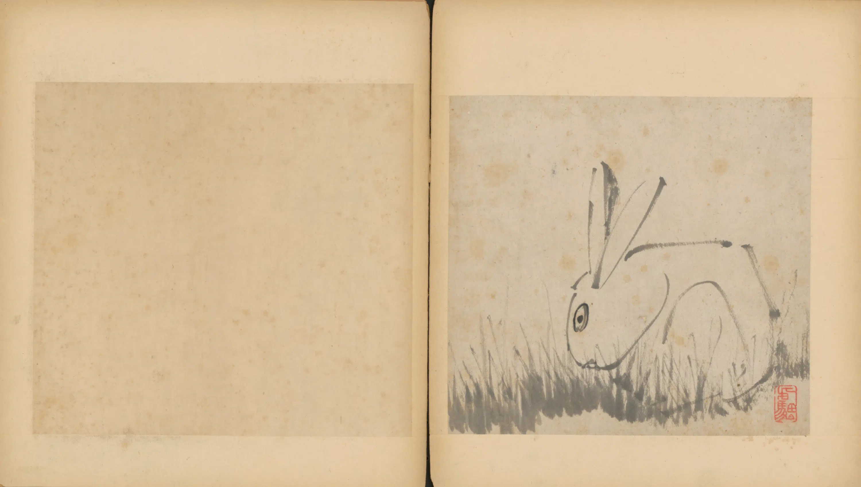 清代【朱耷】《杂画册（9开）》 第5张