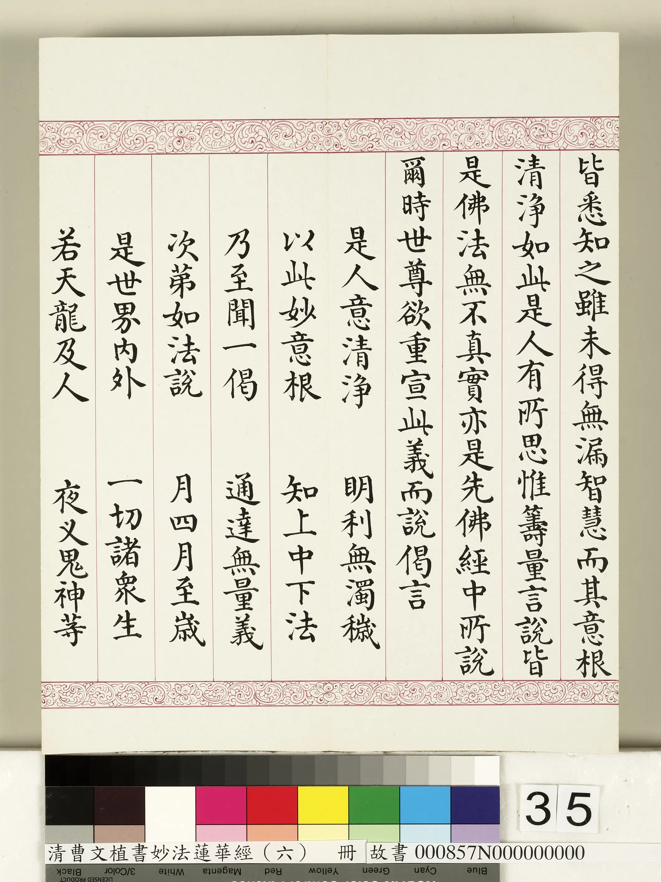 清代【曹文埴】《妙法莲华经（六）册》 第29张