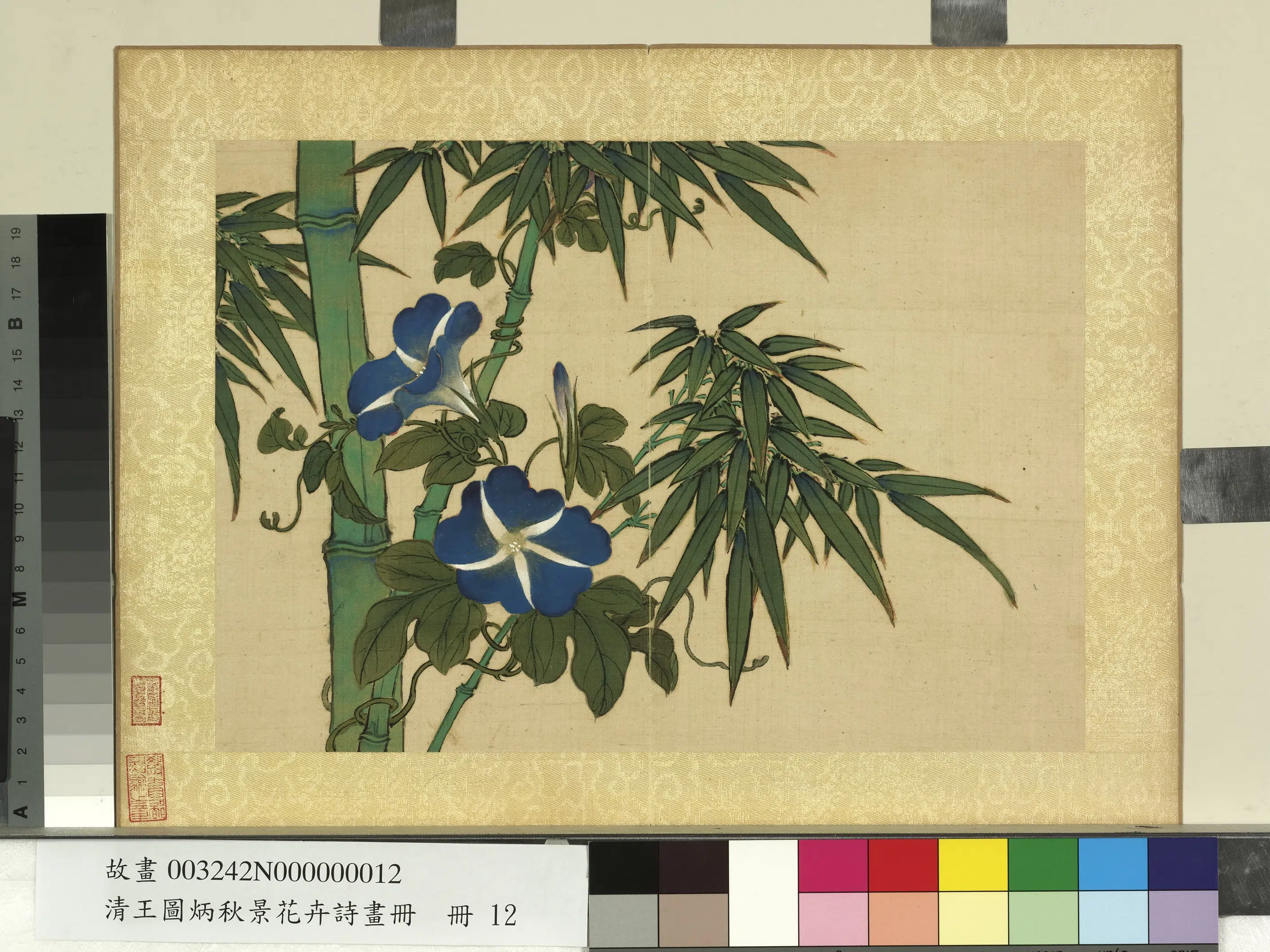 清代【王图炳】《秋景花卉诗画册》 第13张 清代【王图炳】《秋景花卉诗画册》 第13张