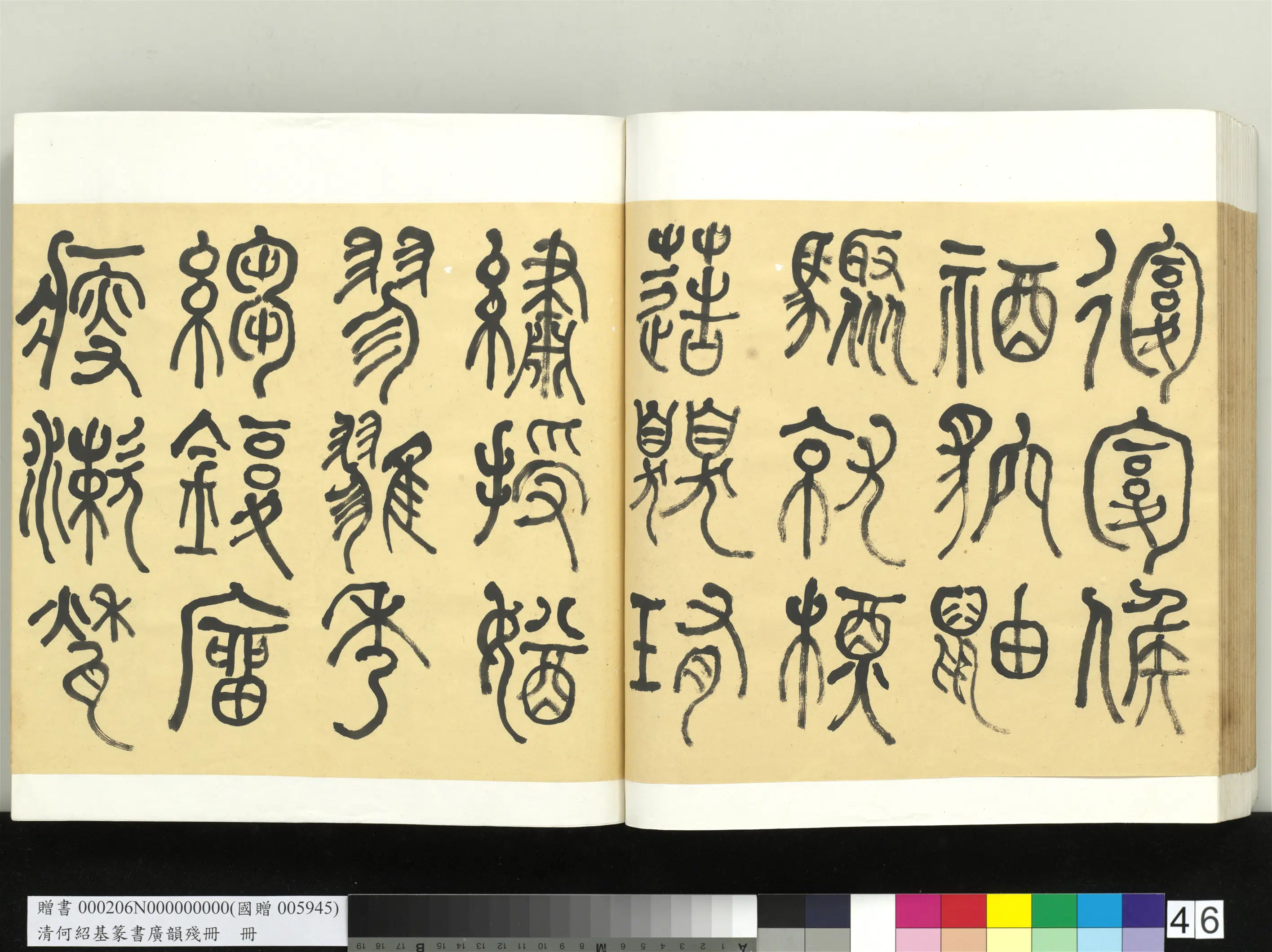 清代【何绍基】《篆书广韵册》 第46张