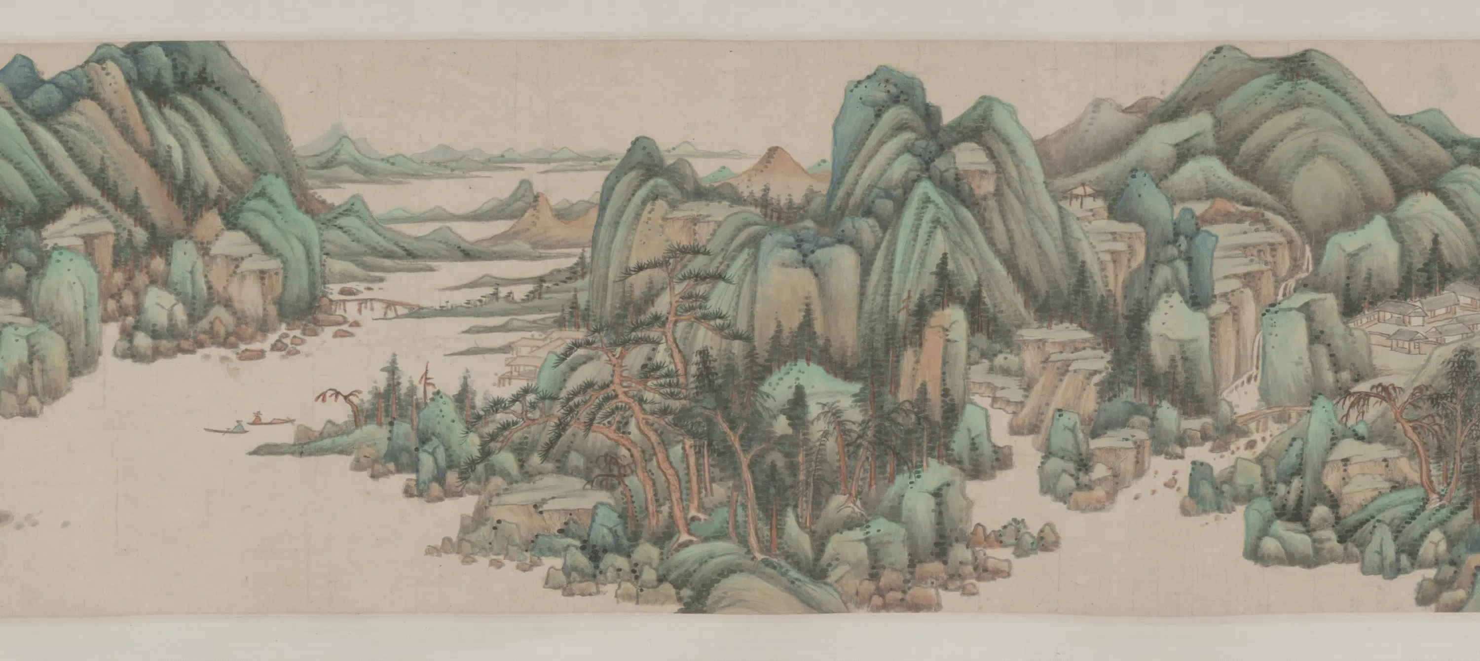 清代【王鉴】《青绿山水图卷》 第6张
