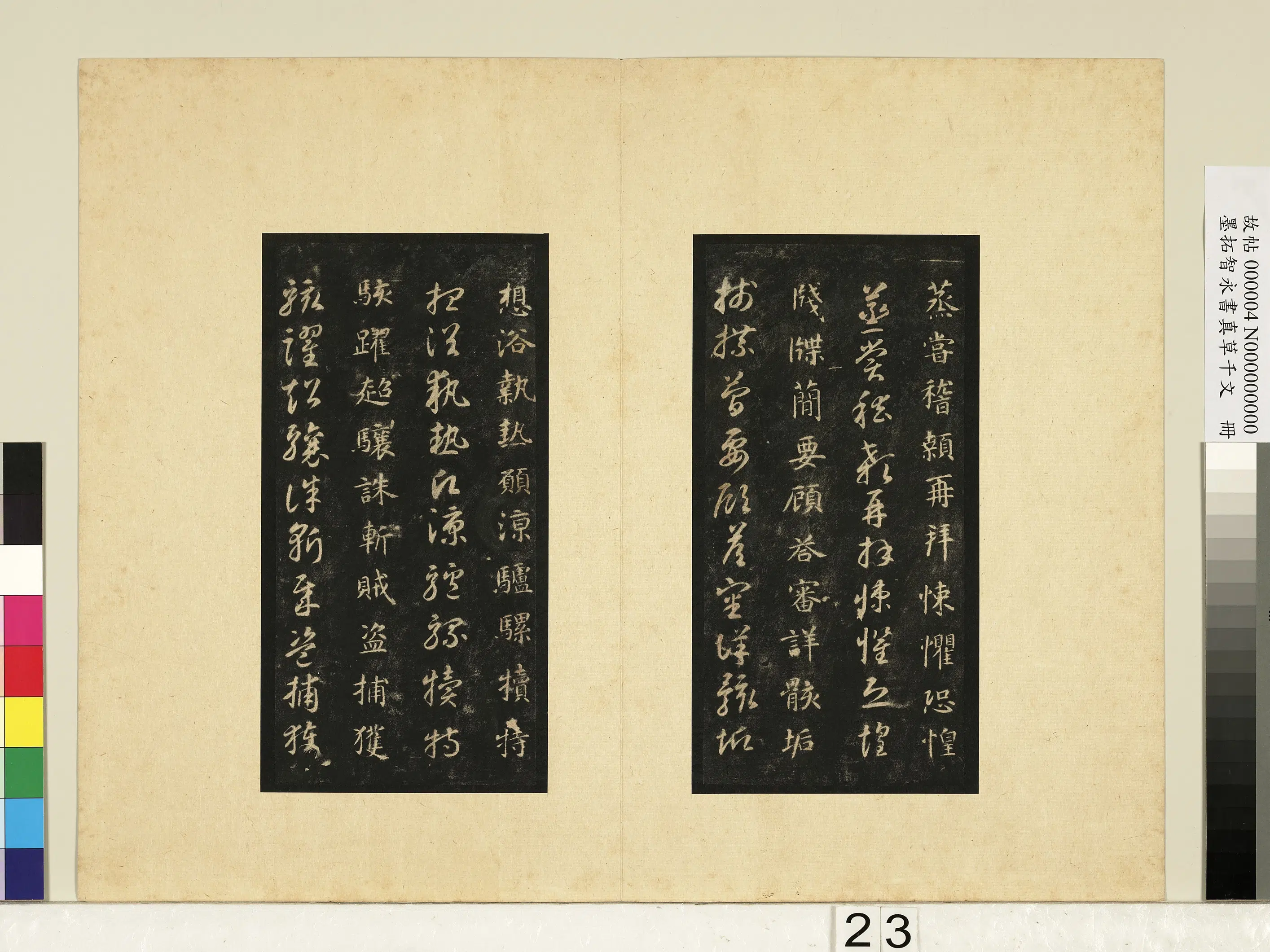 唐朝【释智永】《墨拓智永书真草千文册》 第16张