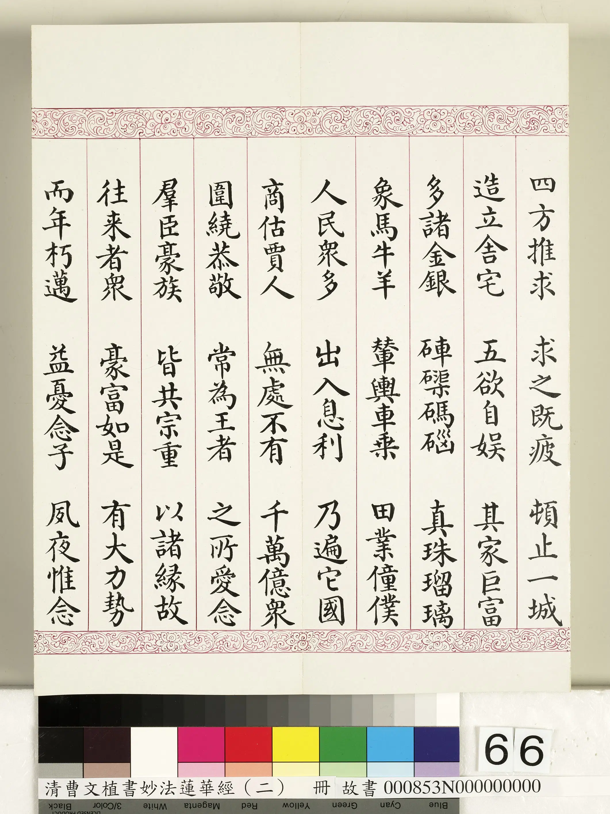 清代【曹文埴】《妙法莲华经（二）册》 第63张