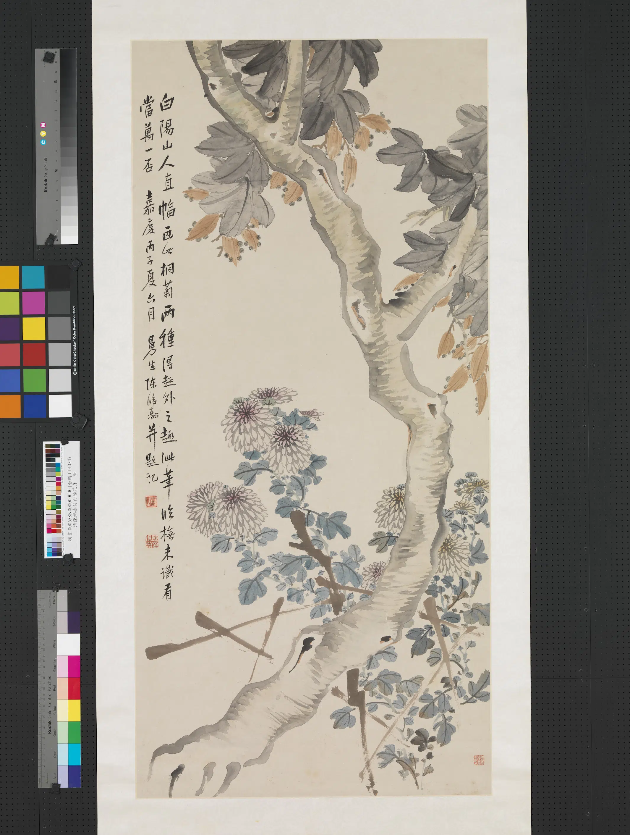 清代【陈鸿寿】《仿白阳花卉图》
