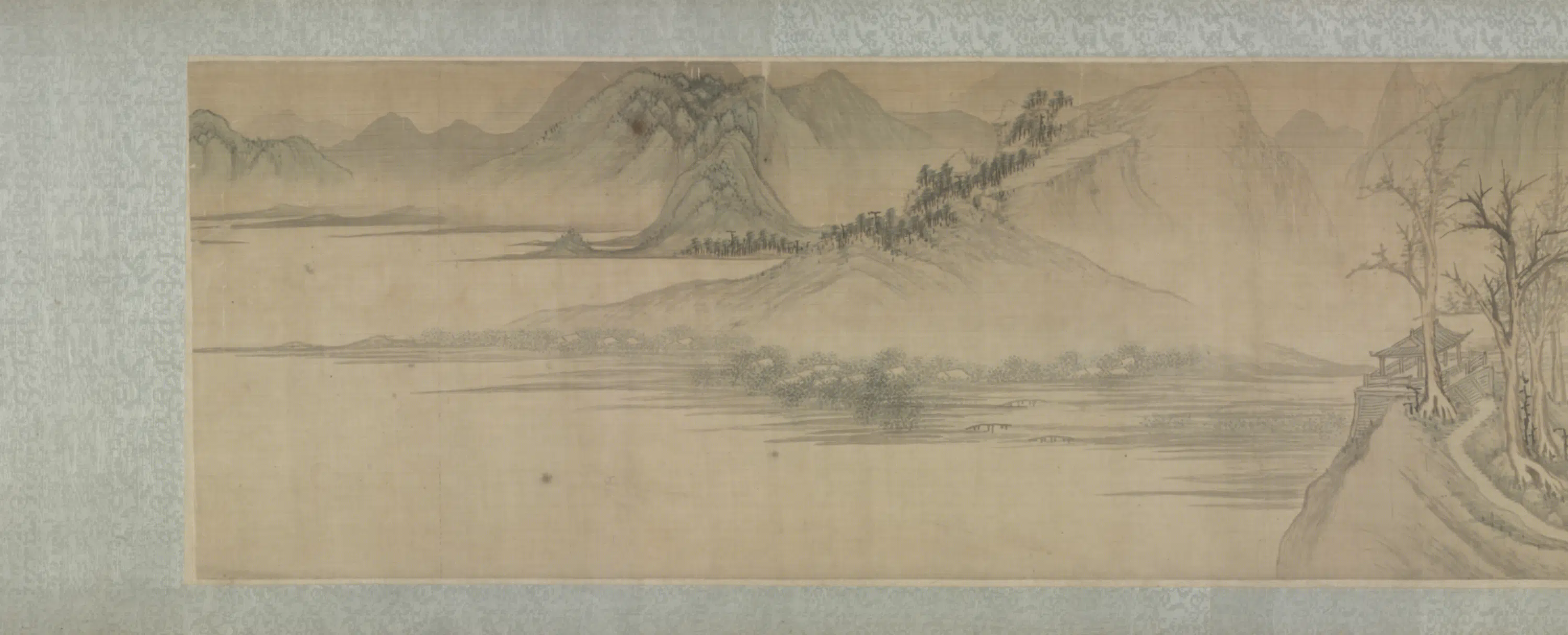 明朝【侯懋功】《溪山深秀卷》