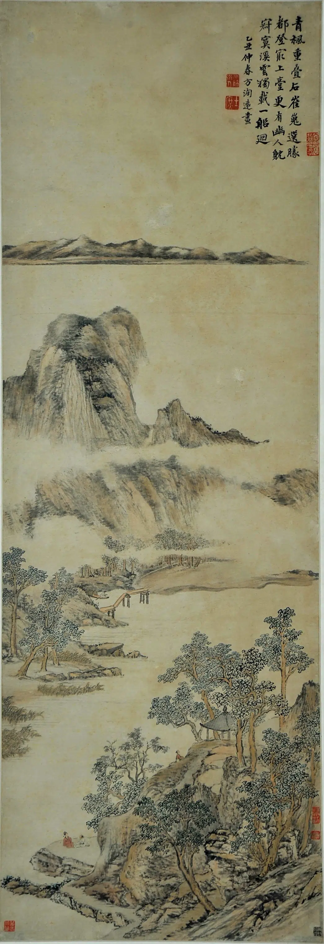 清代【方士庶】《山水轴》