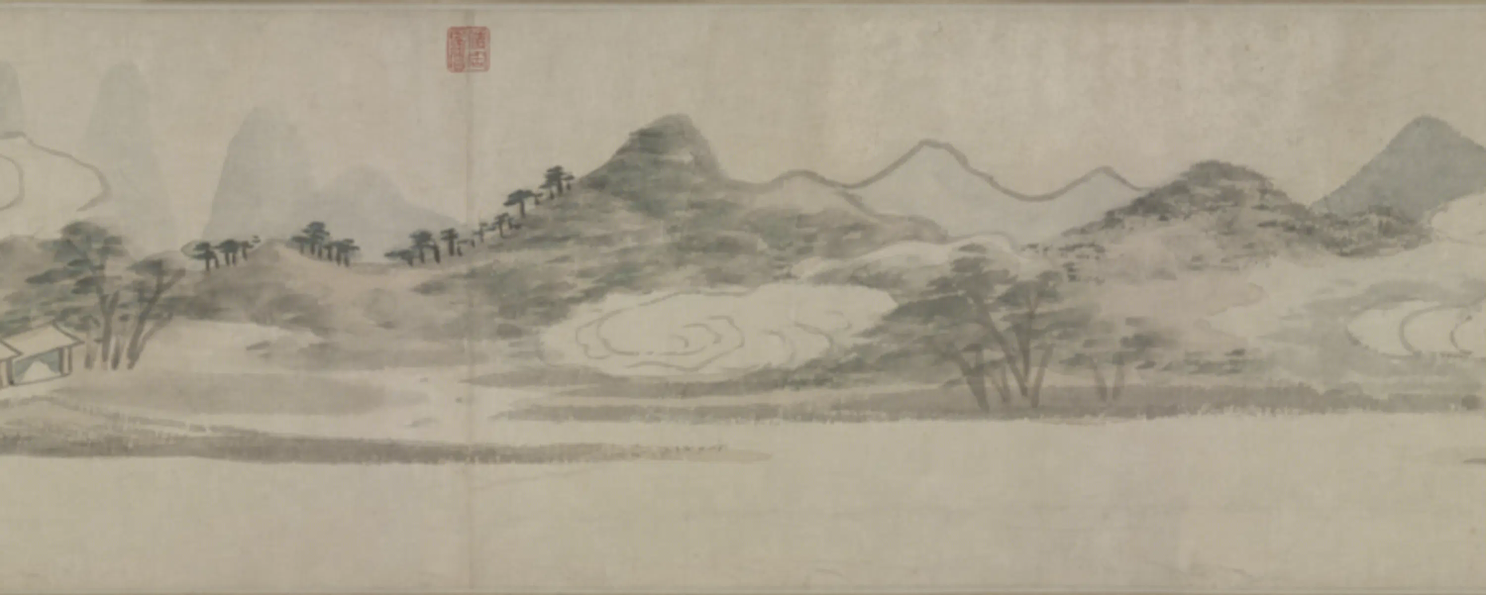 明朝【文嘉】《苕溪春色图卷》 第9张 明朝【文嘉】《苕溪春色图卷》 第9张