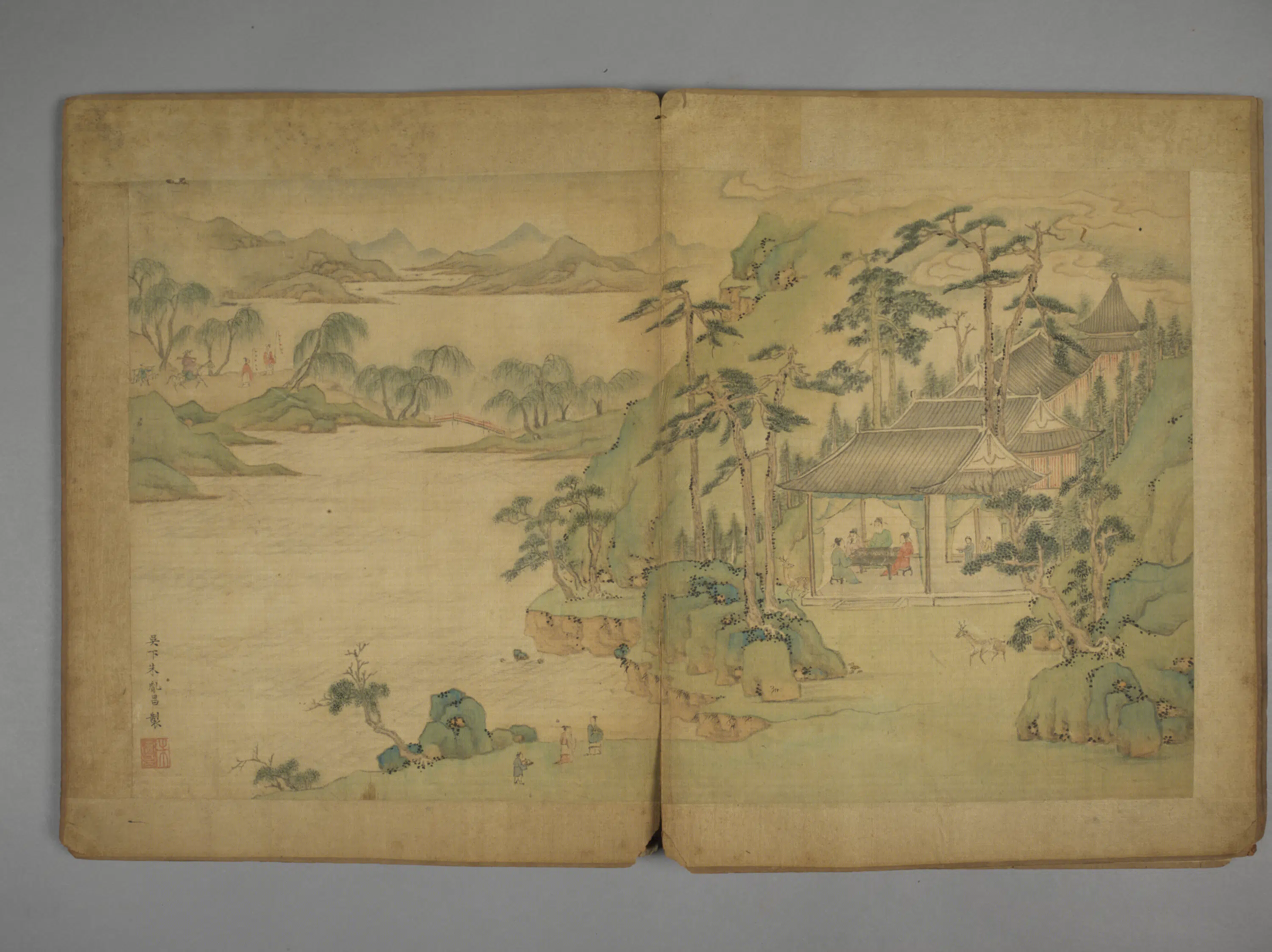 明朝【蒋乾】《张元举等五家山水册》 第3张 明朝【蒋乾】《张元举等五家山水册》 第3张