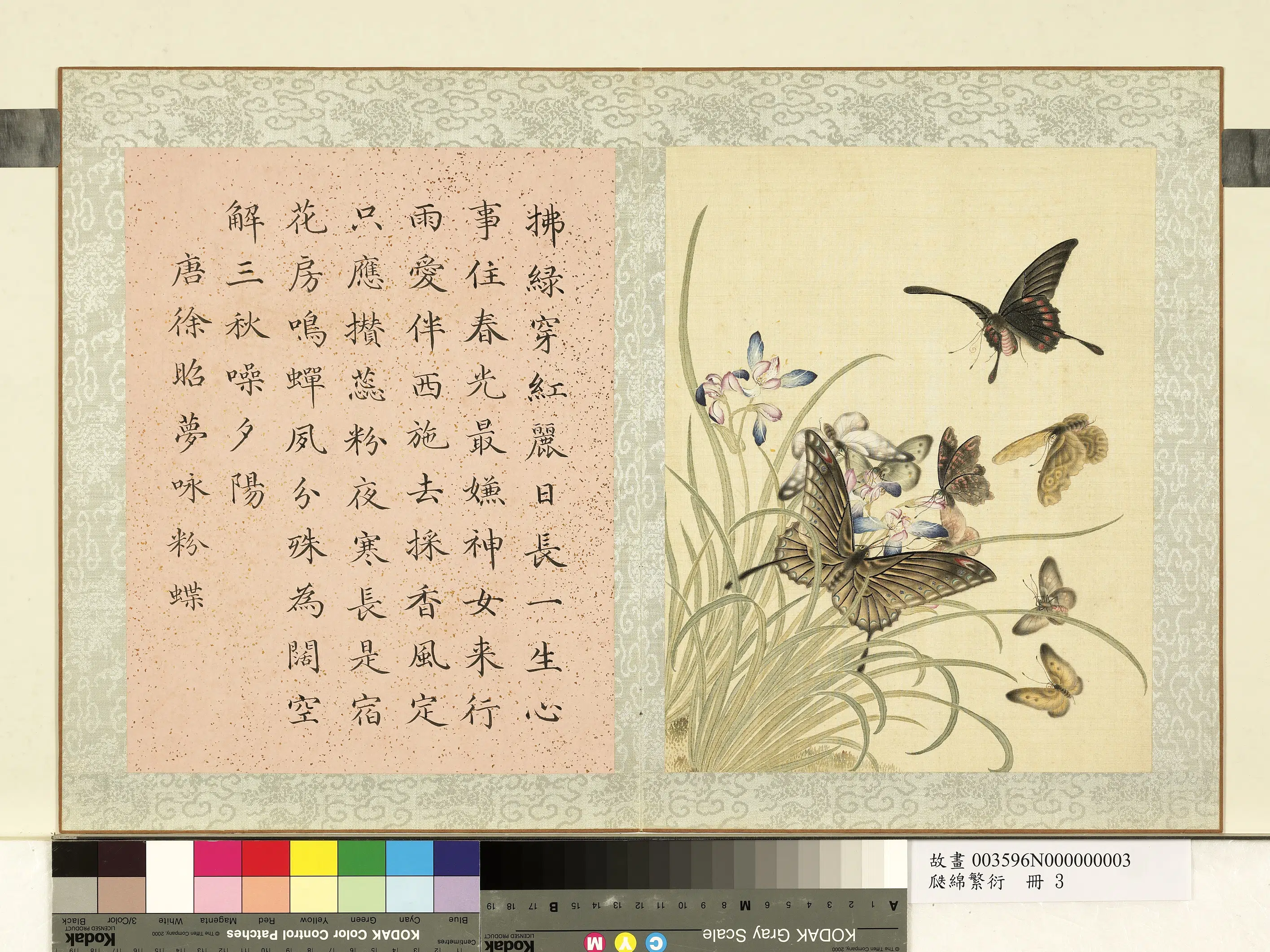 《瓞绵繁衍册-画唐徐昭梦咏粉蝶》